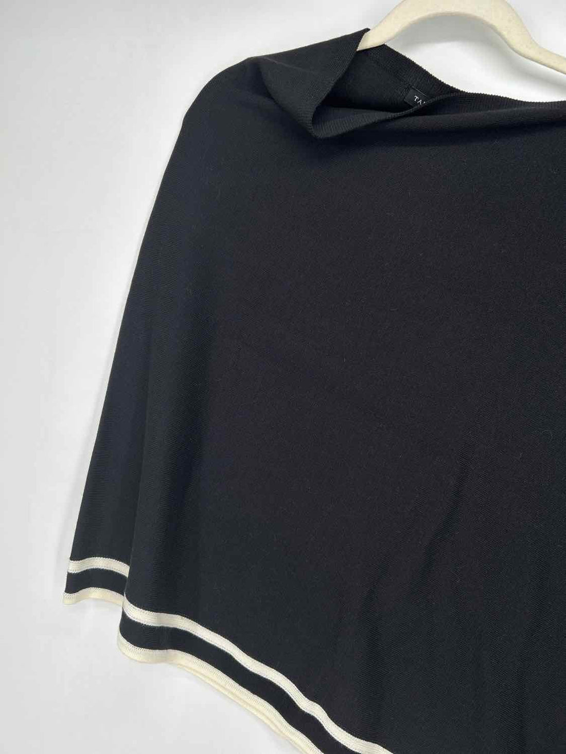Talbots Size XS Black & White Poncho