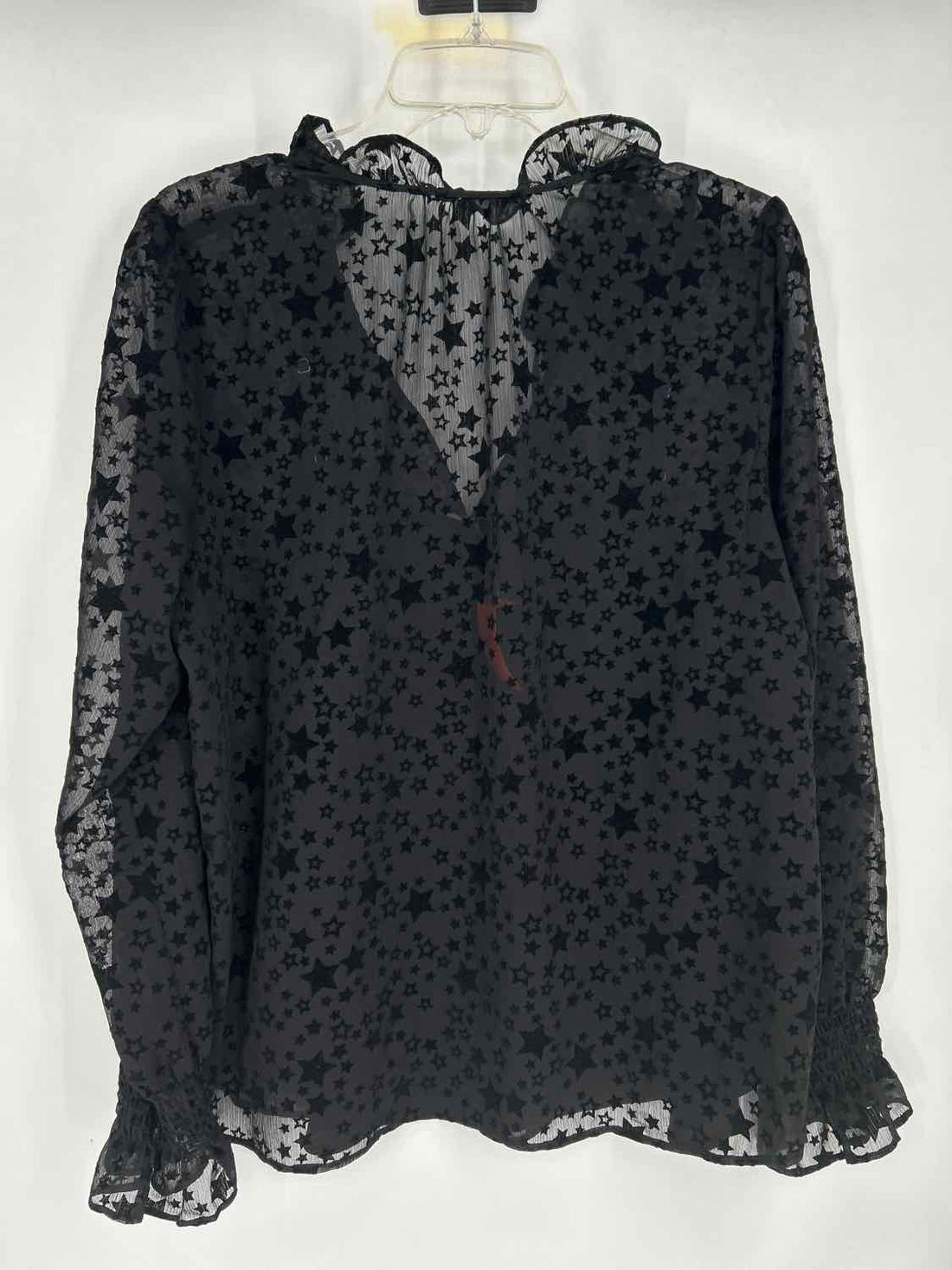 Loft Size M Black Star Print Long Sleeve