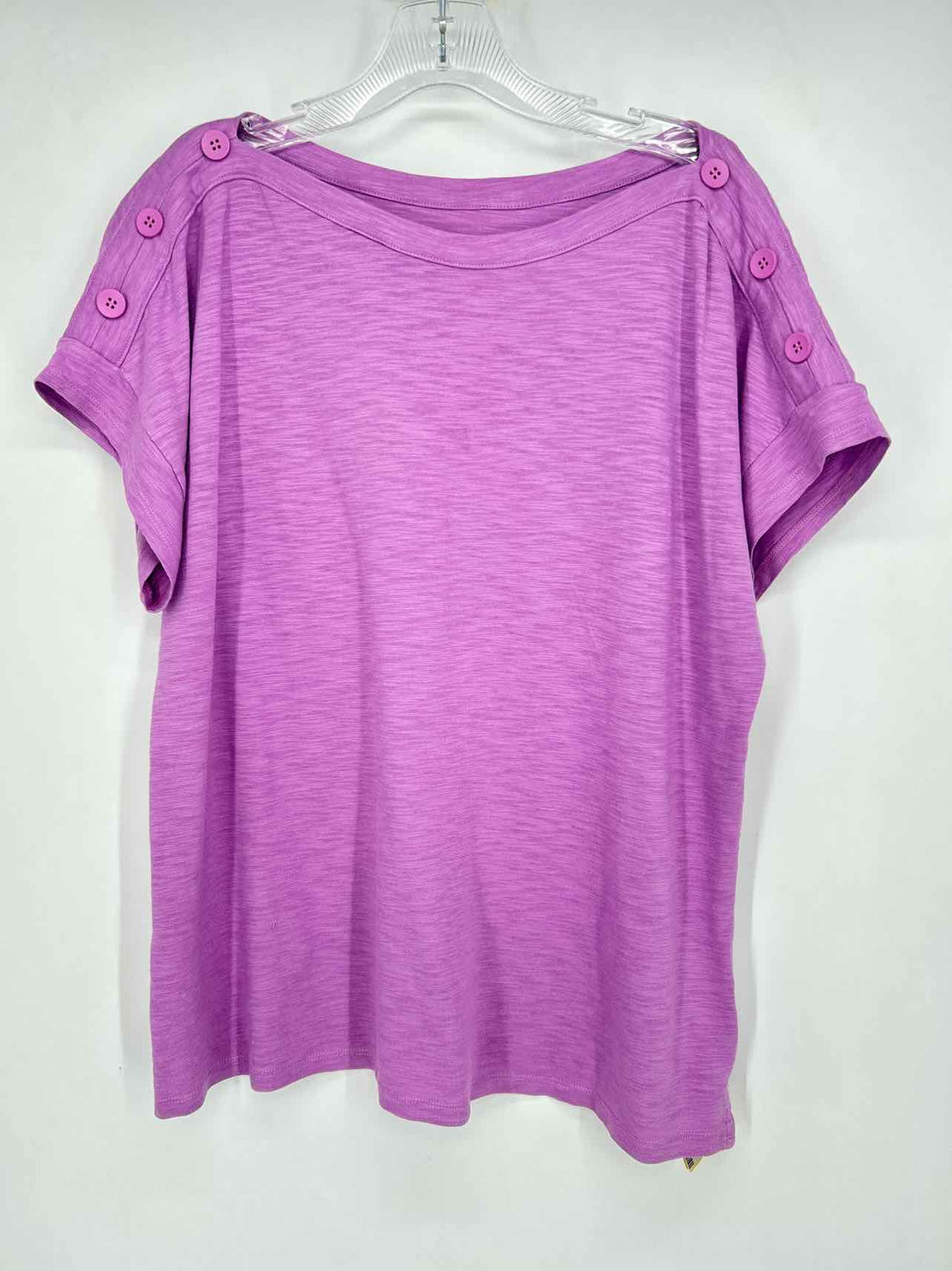 Talbots Size XL Purple Short Sleeve