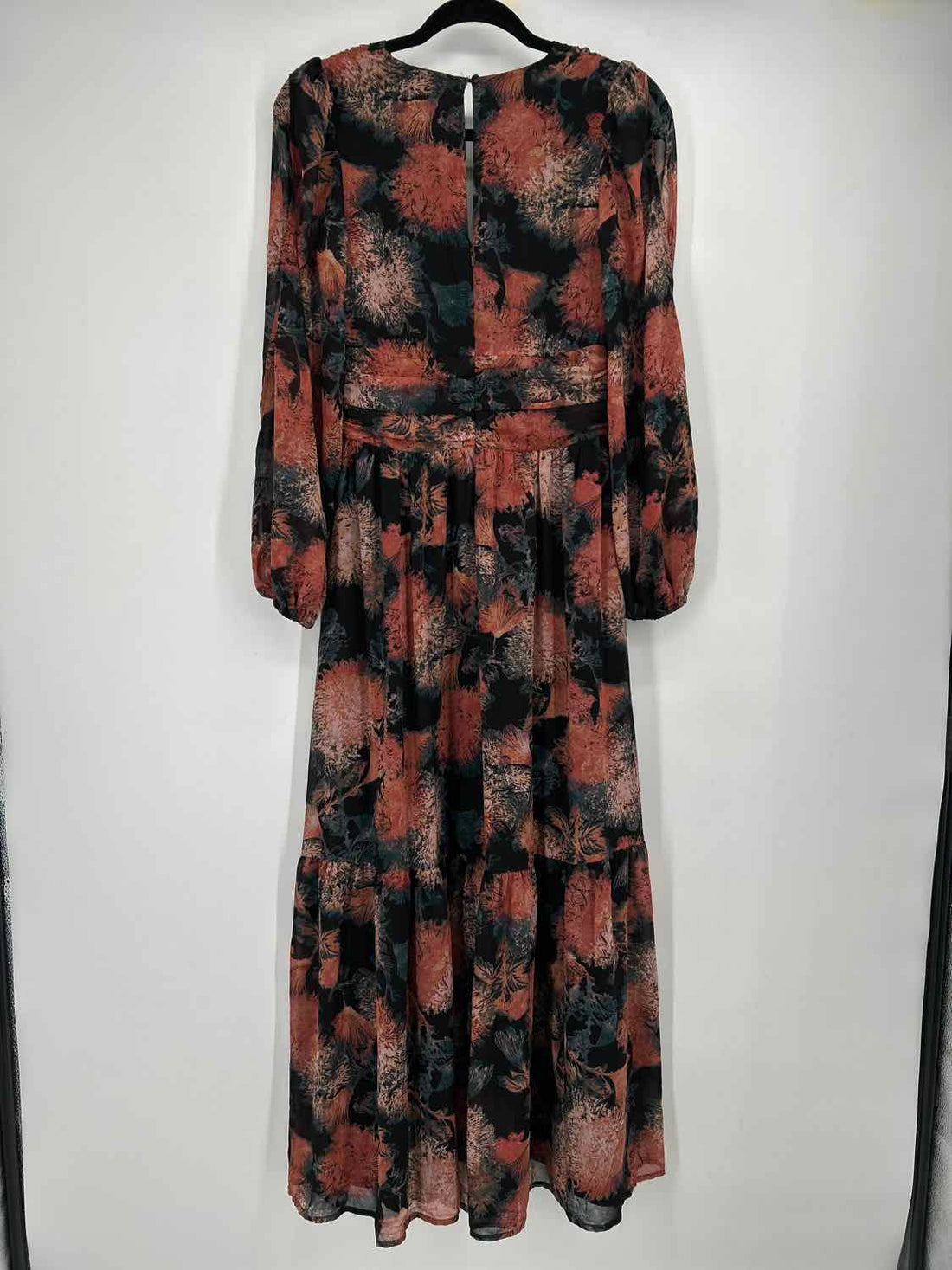 Chelsea 28 Size XS Black & Teal Long Sleeve Dress