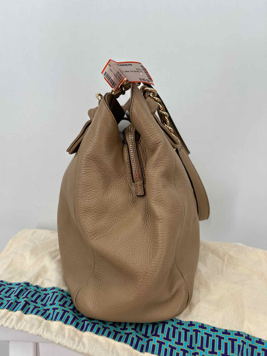 Tory Burch Tan Leather Pre Owned Harper Tote