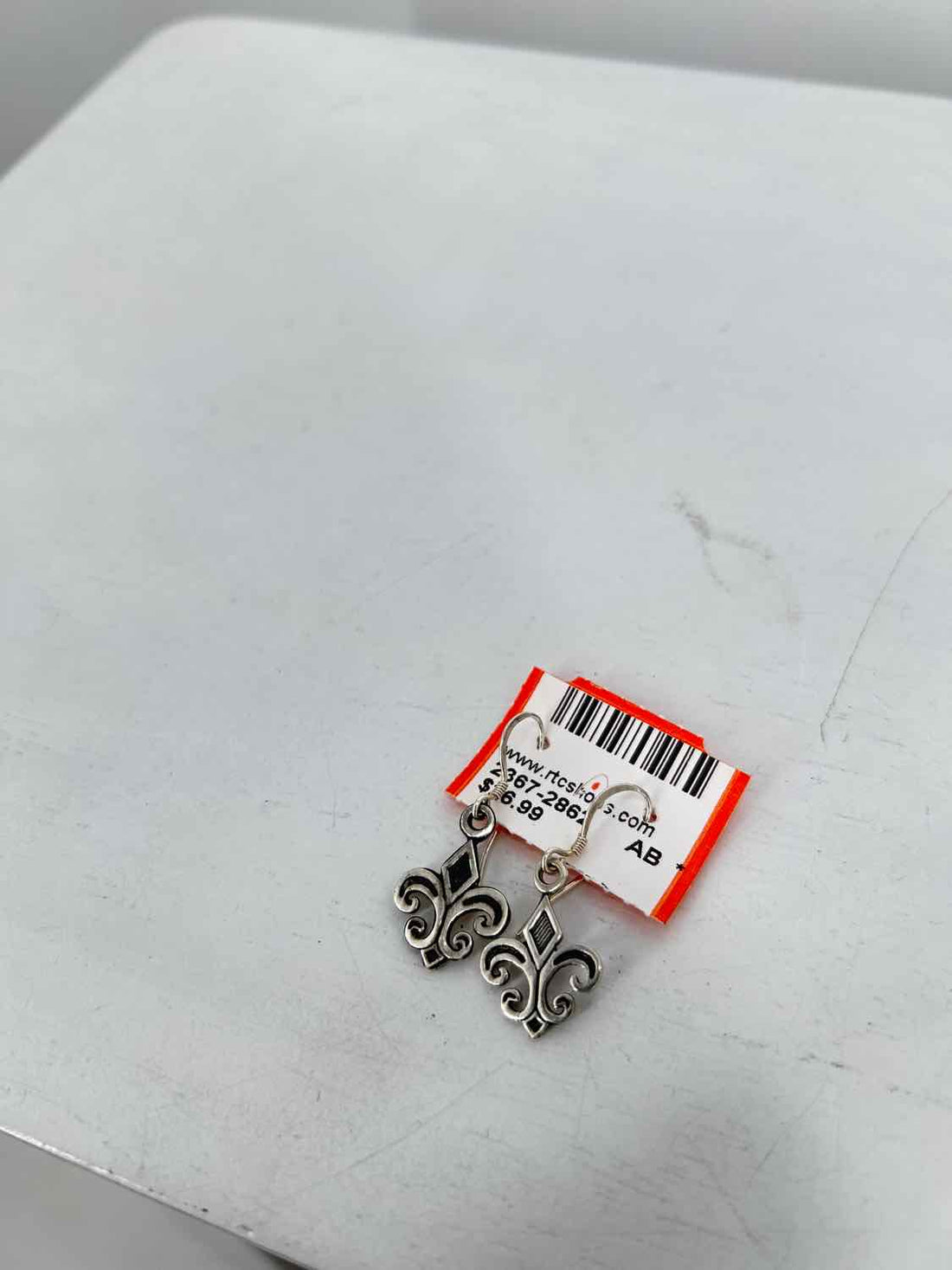 Earrings Sterling Silver Fleur De Lis 925