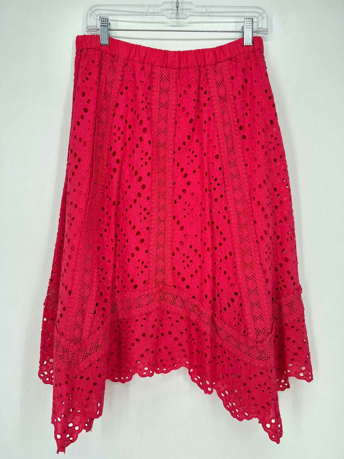 Chelsea & Theodore Size M Dark Pink Eyelet Skirts