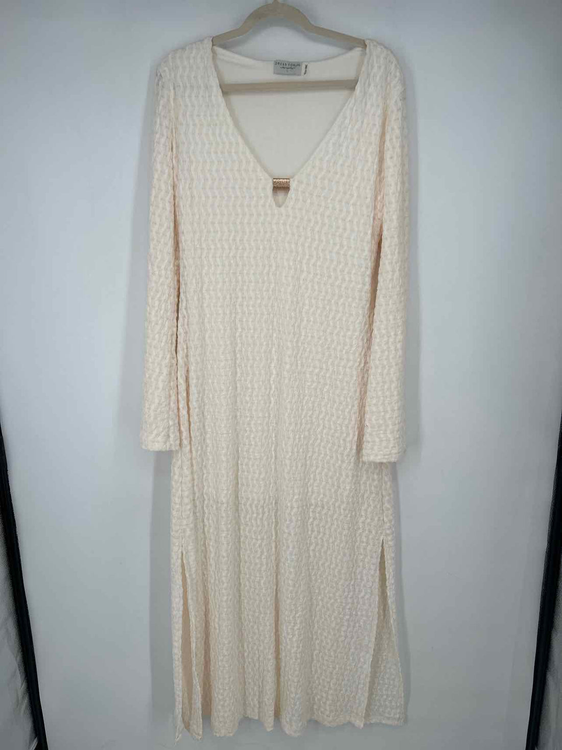 Dress Forum L Ivory Textured New Boutique Dress b