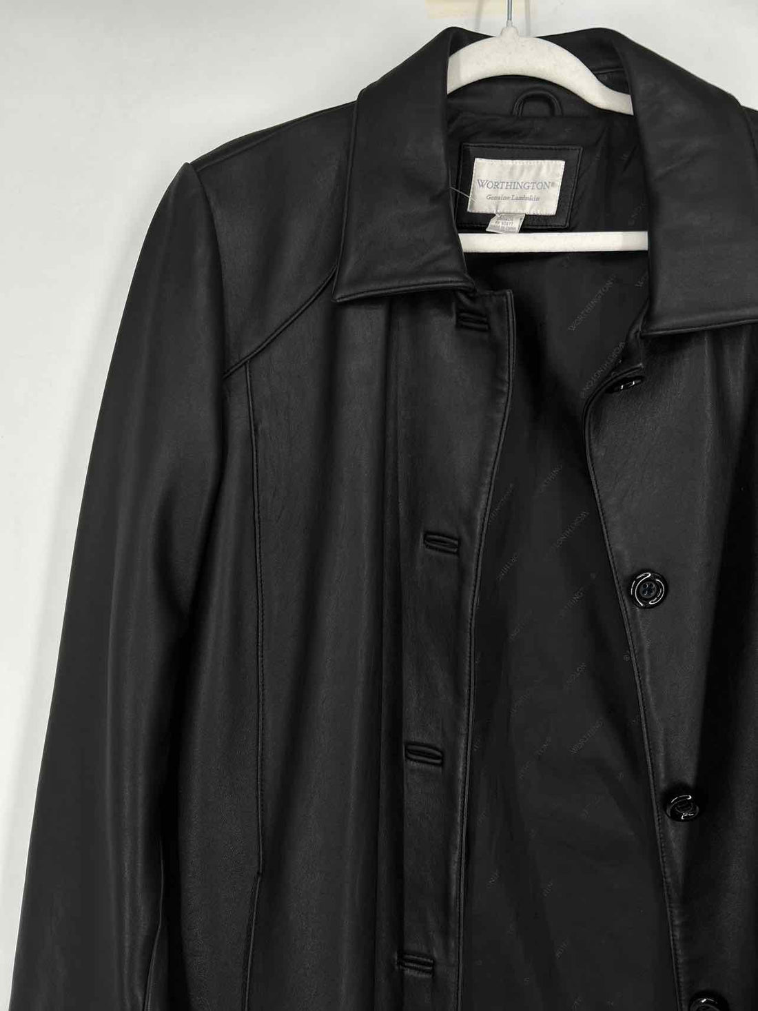 Worthington Size XL Black Leather Jacket