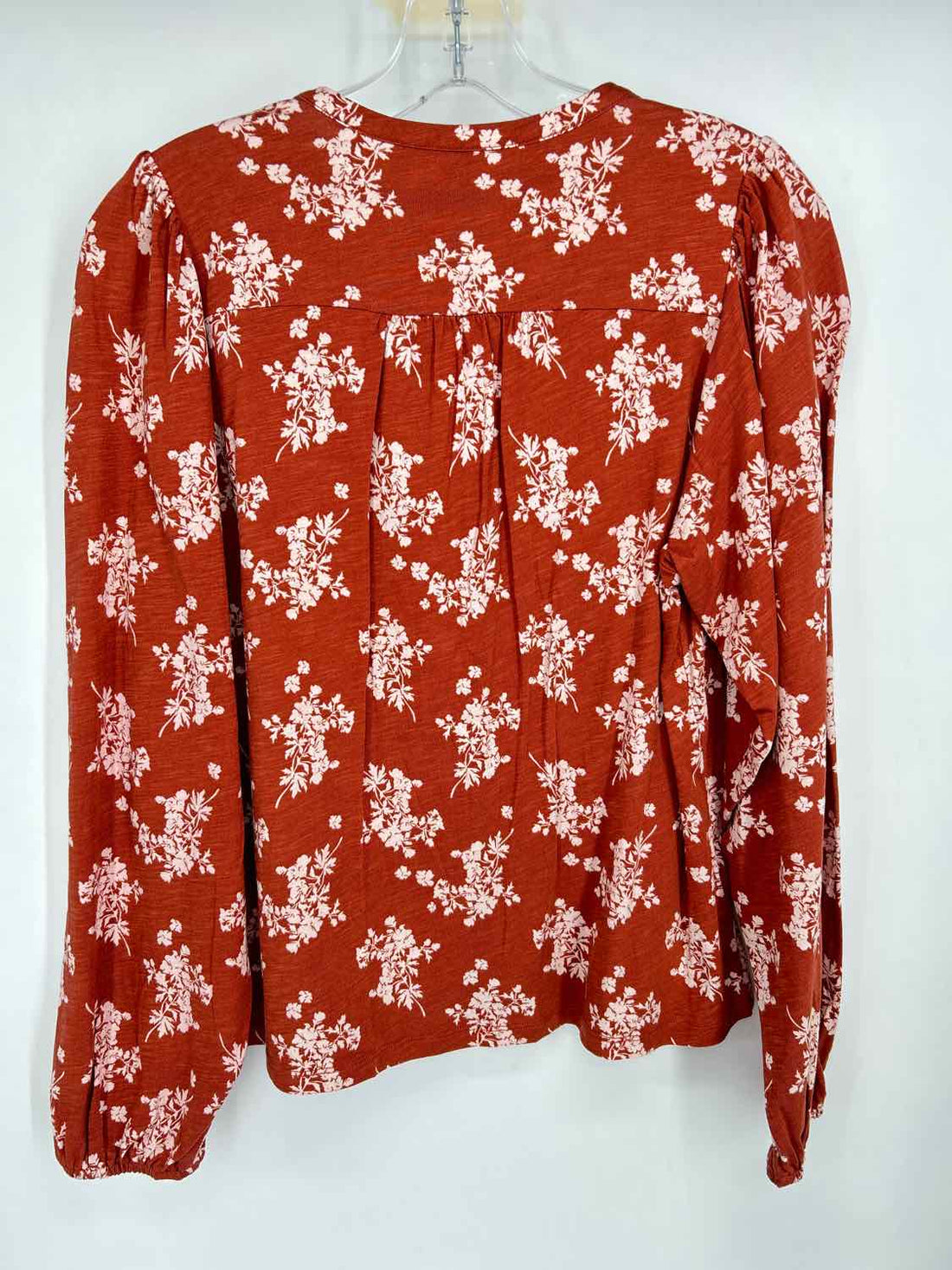 Boden Size 6 Rust Print Pre Owned Long Sleeve