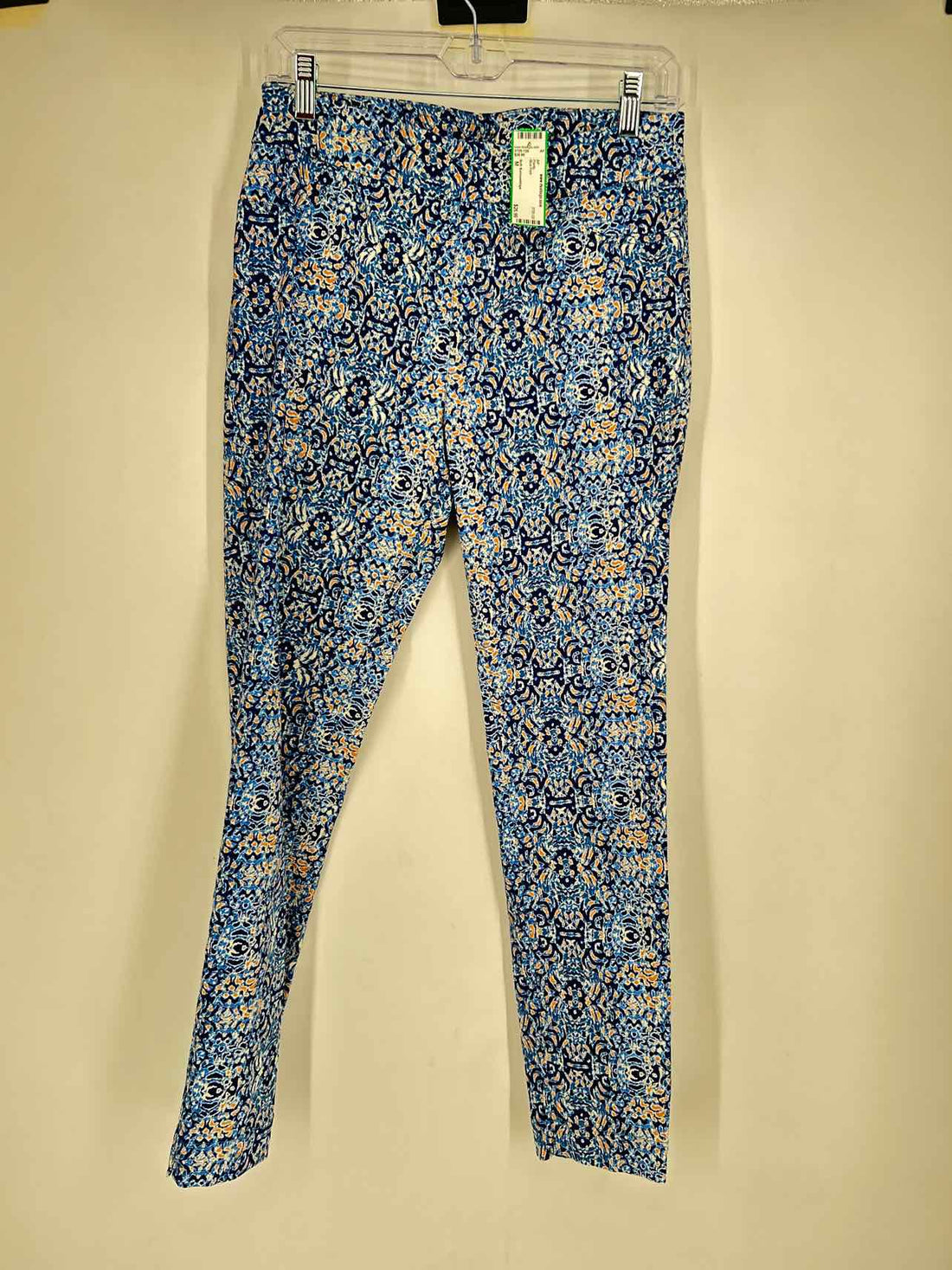 Soft Surroundings Size M Blue Print Pants