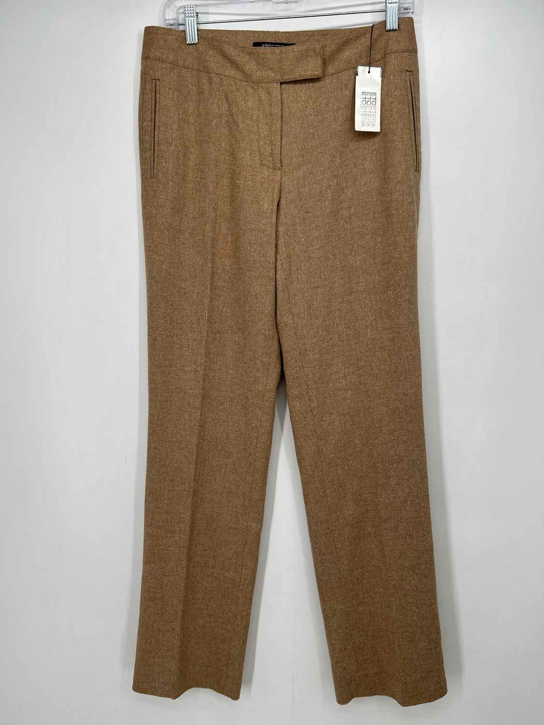 Etcetera Size 6 Heathered Tan Wool Blend NWT Pants