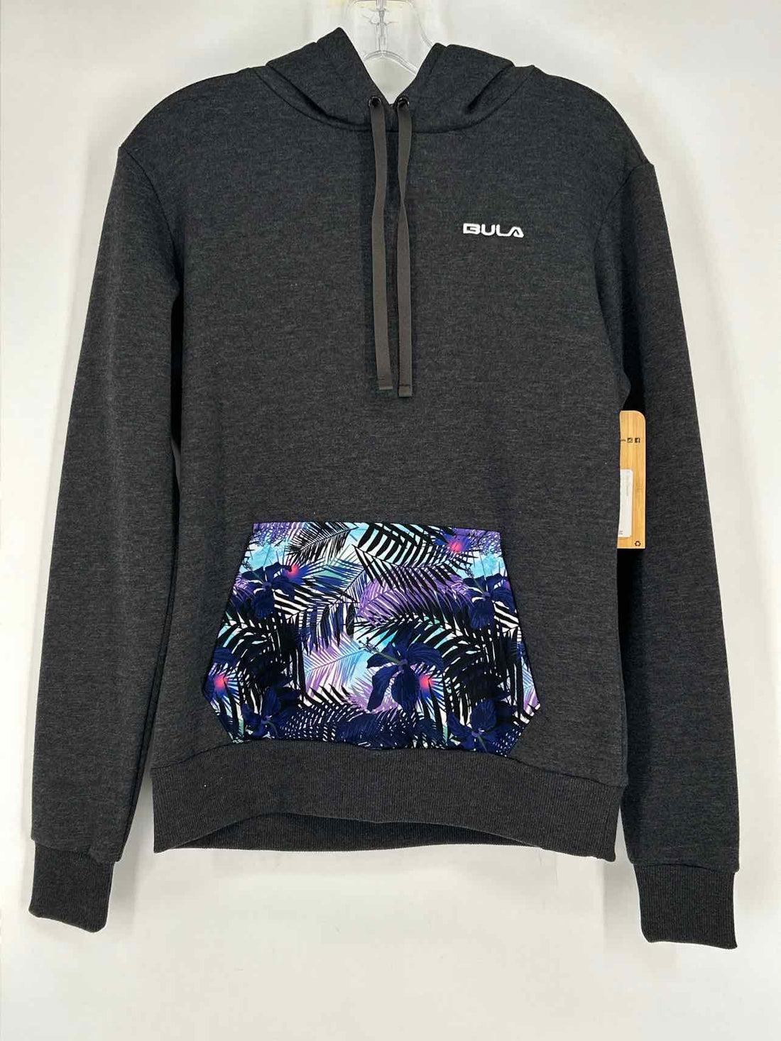 Bula Size M Dark Gray & Purple Print NWT Active 2 PC Set