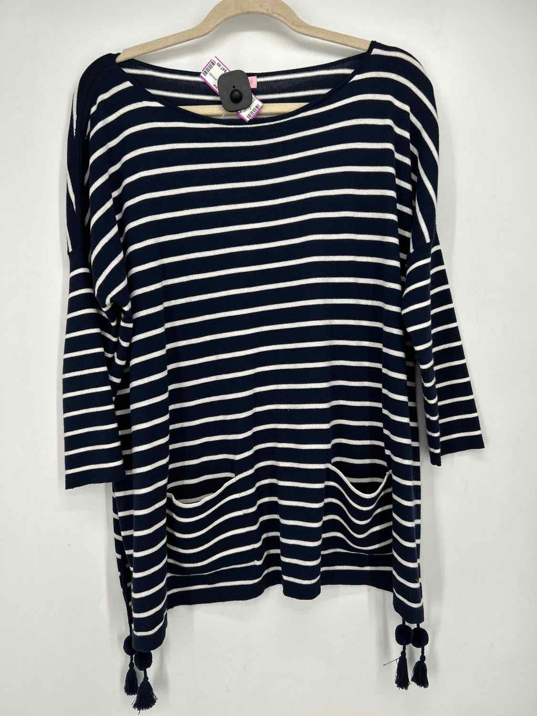 Lilly Pulitzer M Navy & White Striped Lilly Pulitzer Sweater