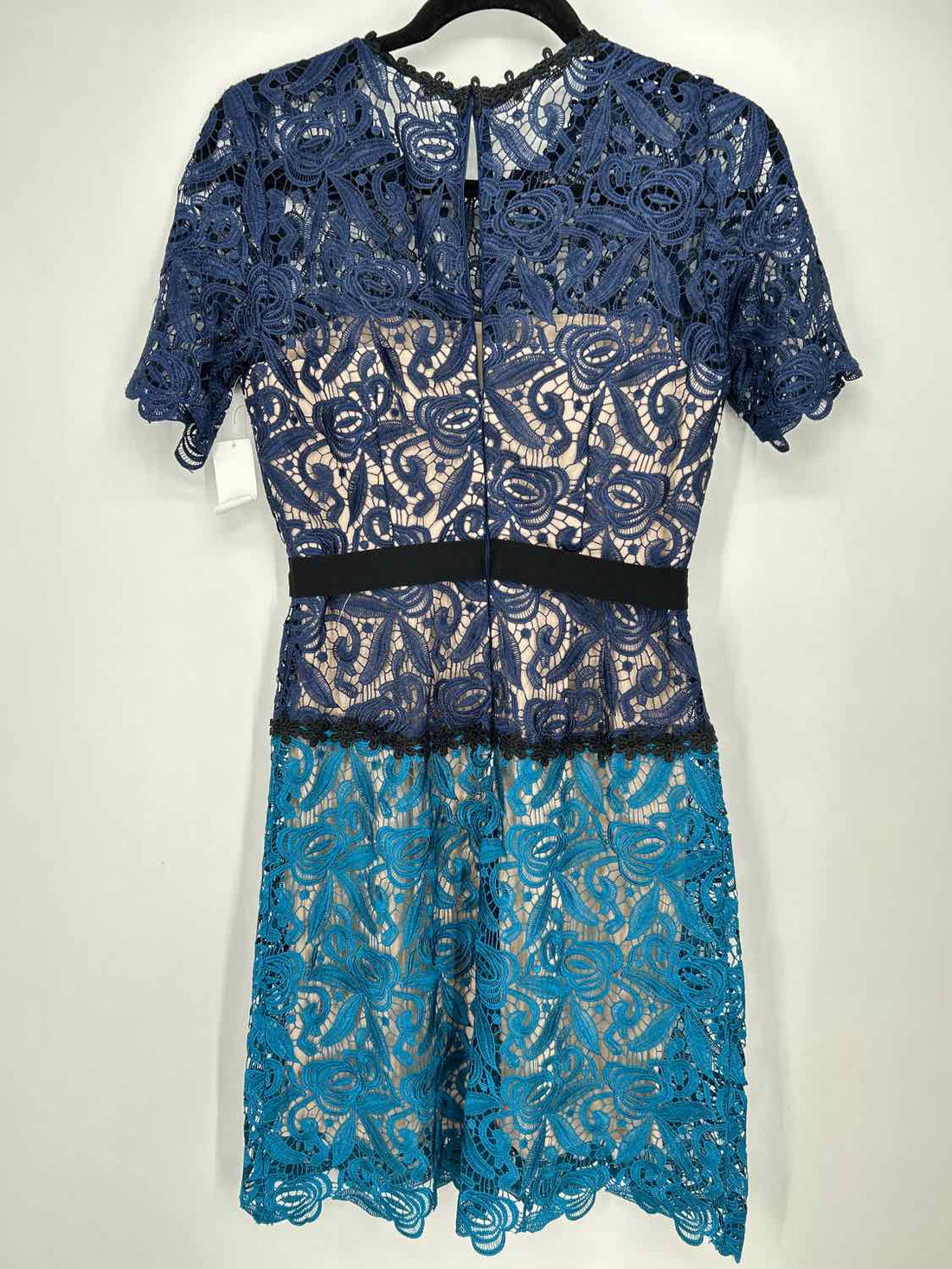 JAX Size 4 Navy & neutral Lace NWT Dress