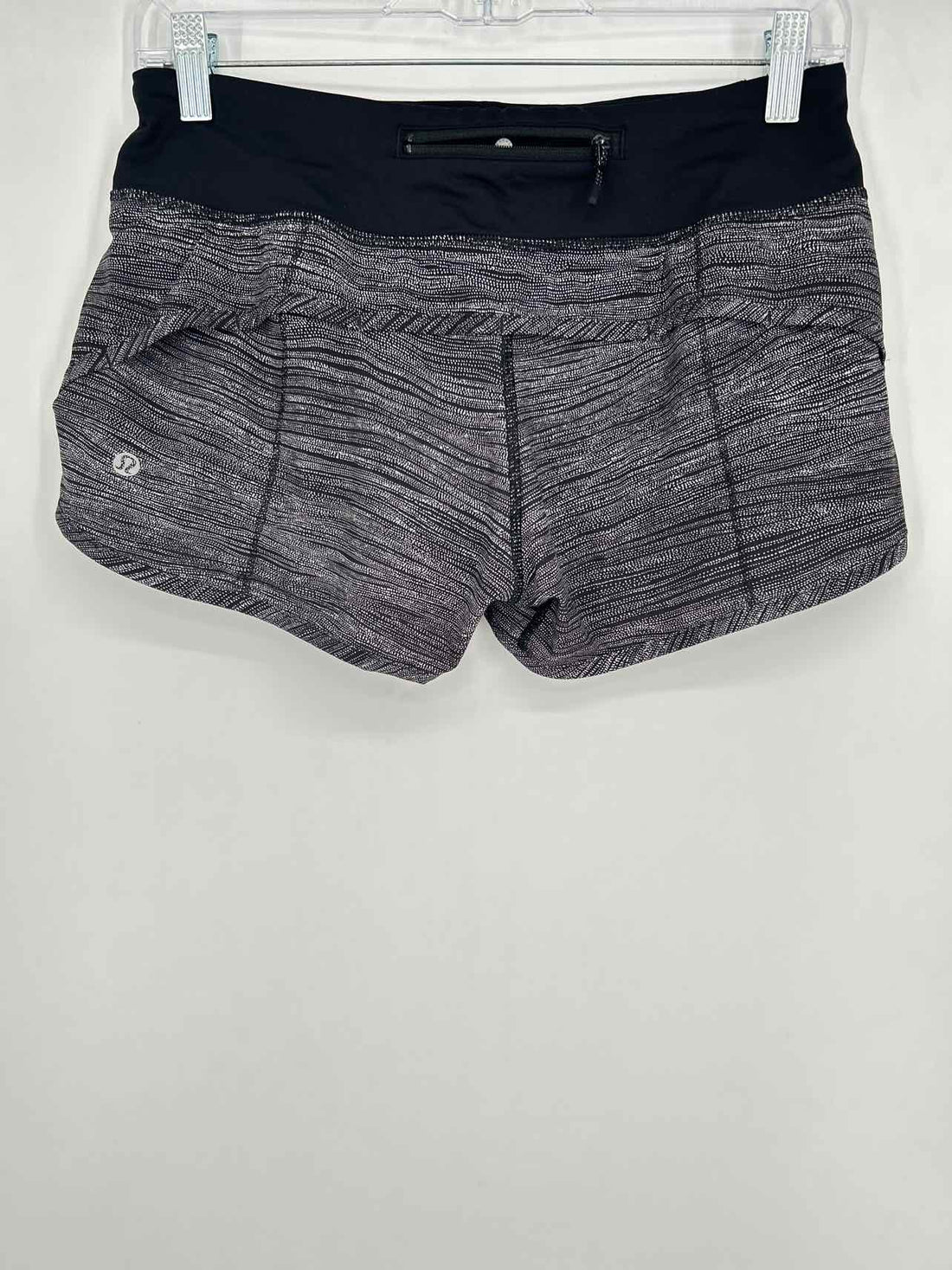 Lululemon Size 4 Black Print Active Shorts