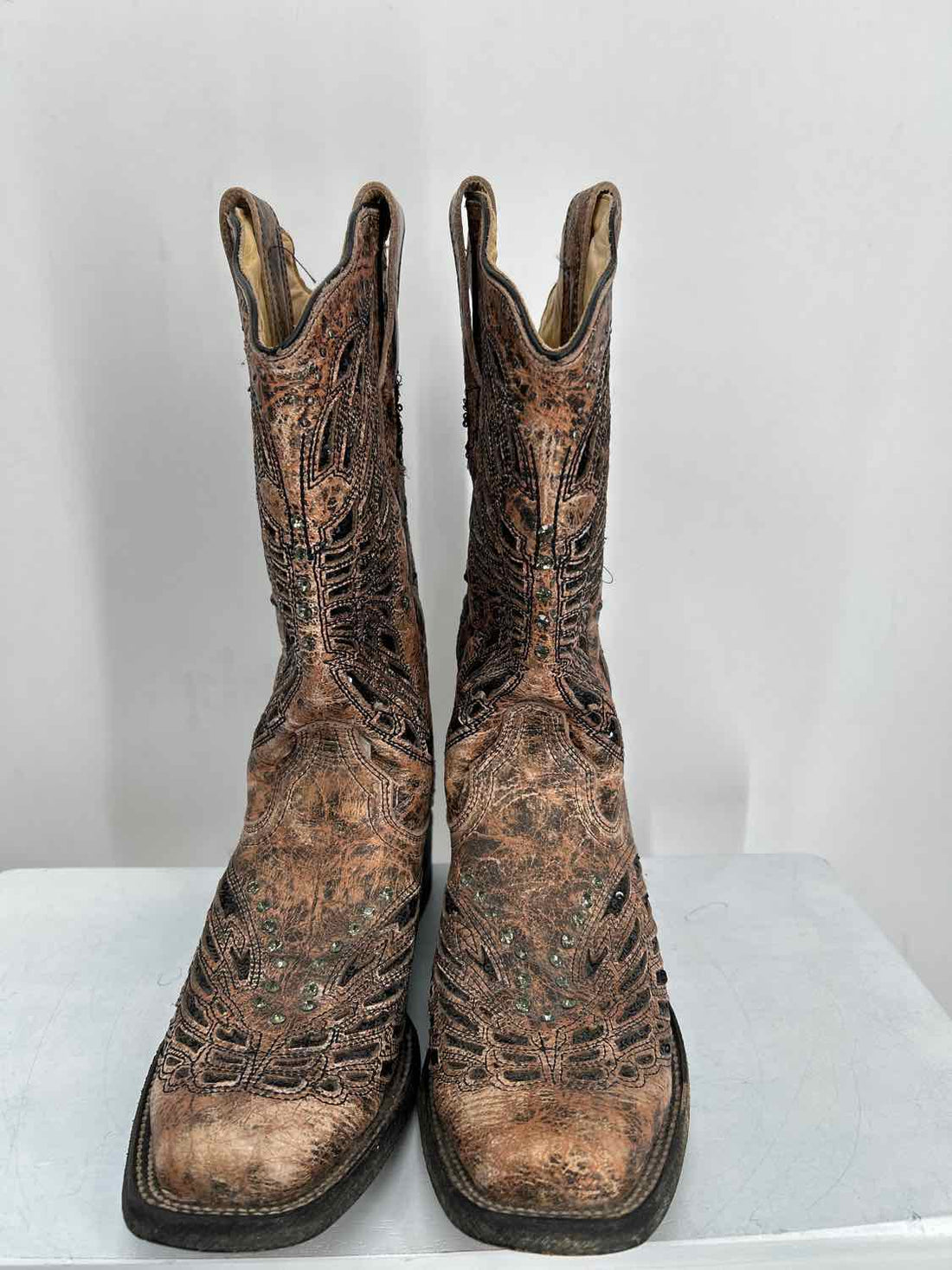 Corral Women Size 6.5 Brown & Black Cowboy Boot