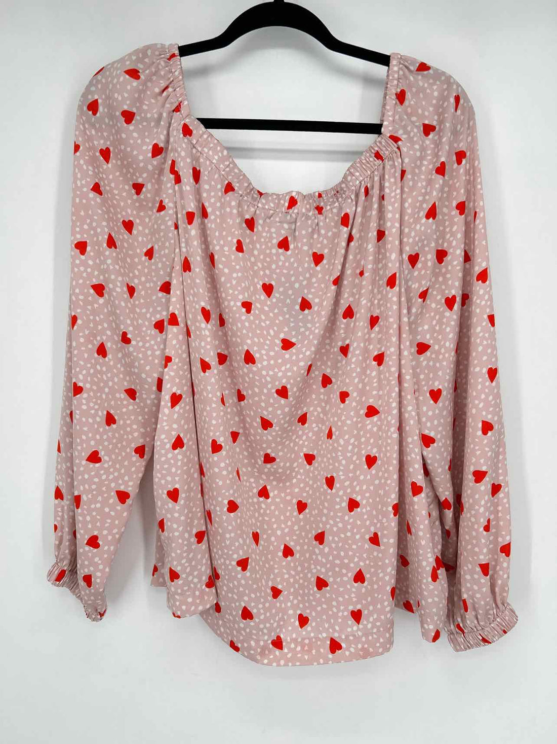 Ann Taylor Size XL Blush Print Long Sleeve
