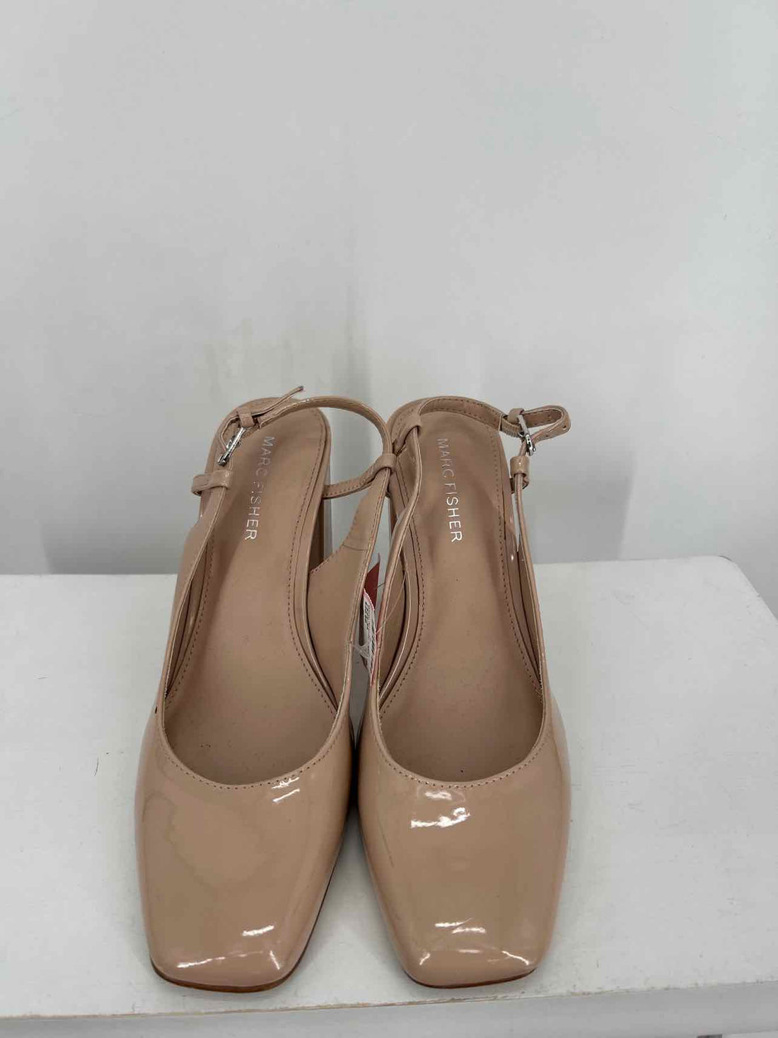 Marc Fisher Women Size 7 Nude Patent Leather Heels