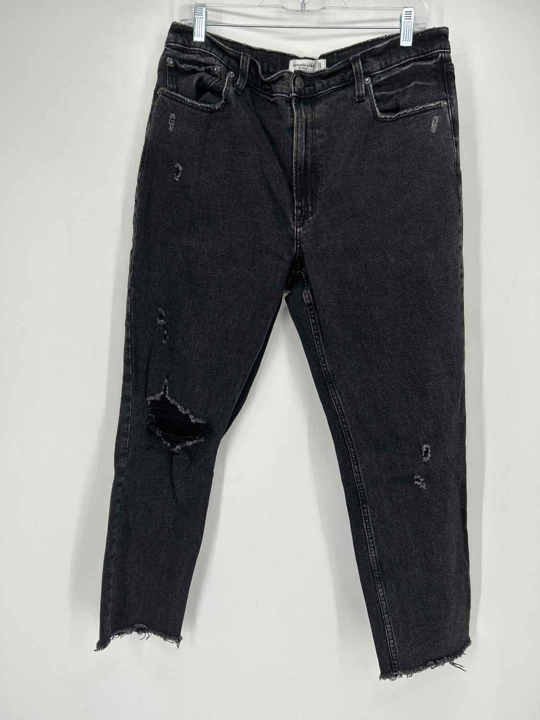 Abercrombie & Fitch Size 12S Black Skinny High Rise Jeans