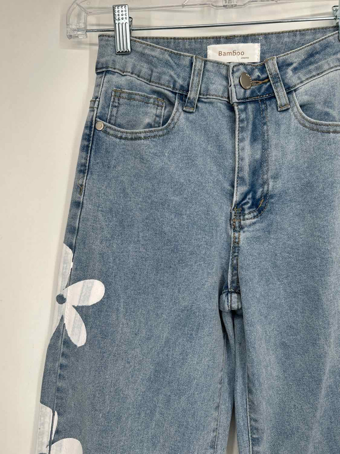 Bamboo Jeans Size 0 Denim Floral Jeans