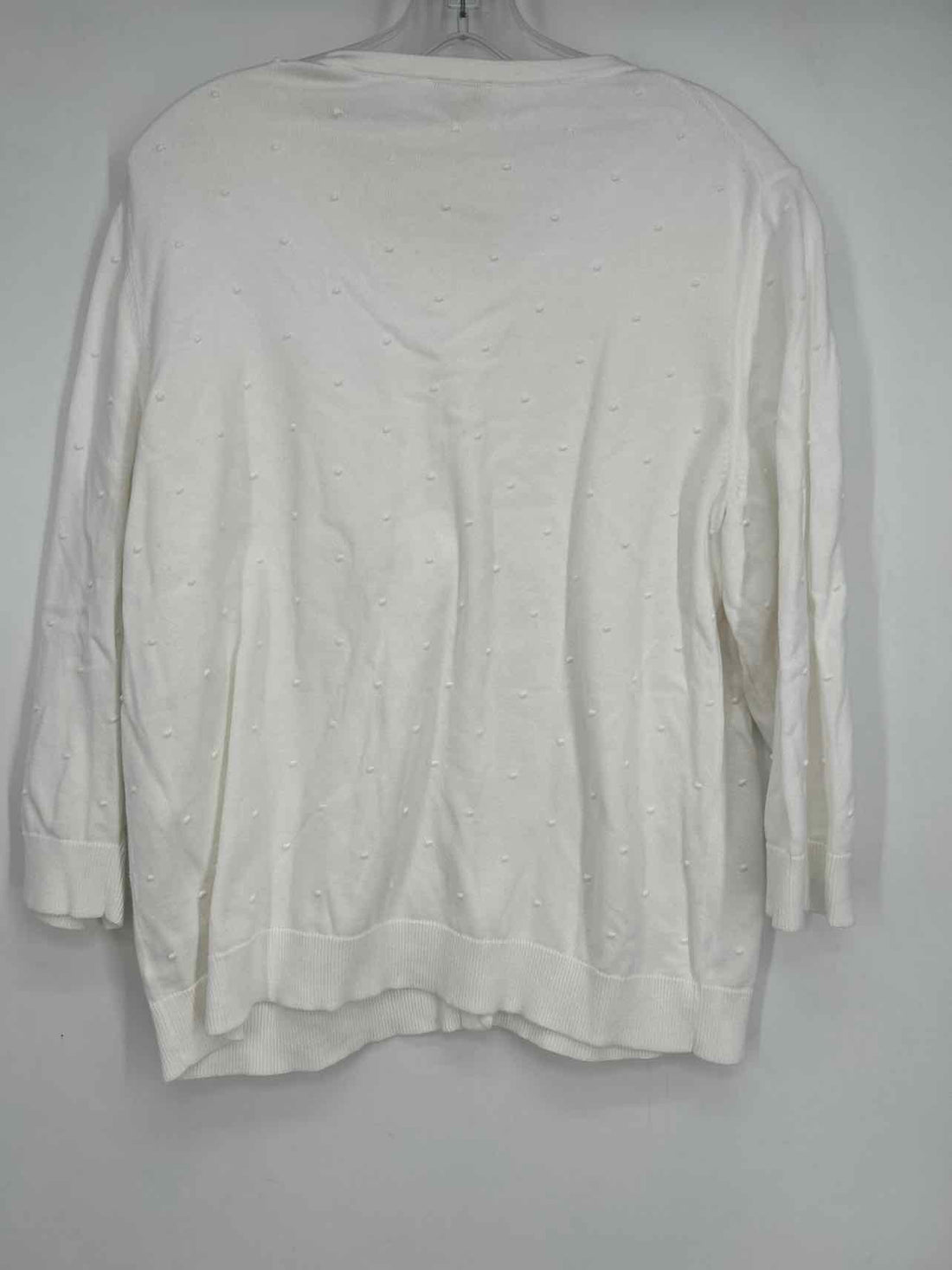 Talbots Size XL White Cardigan