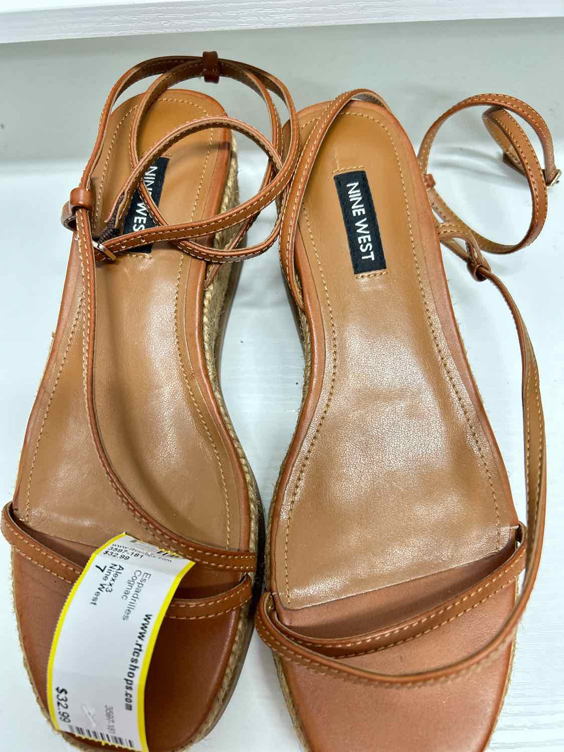 Nine West Women Size 7 Cognac Espadrilles
