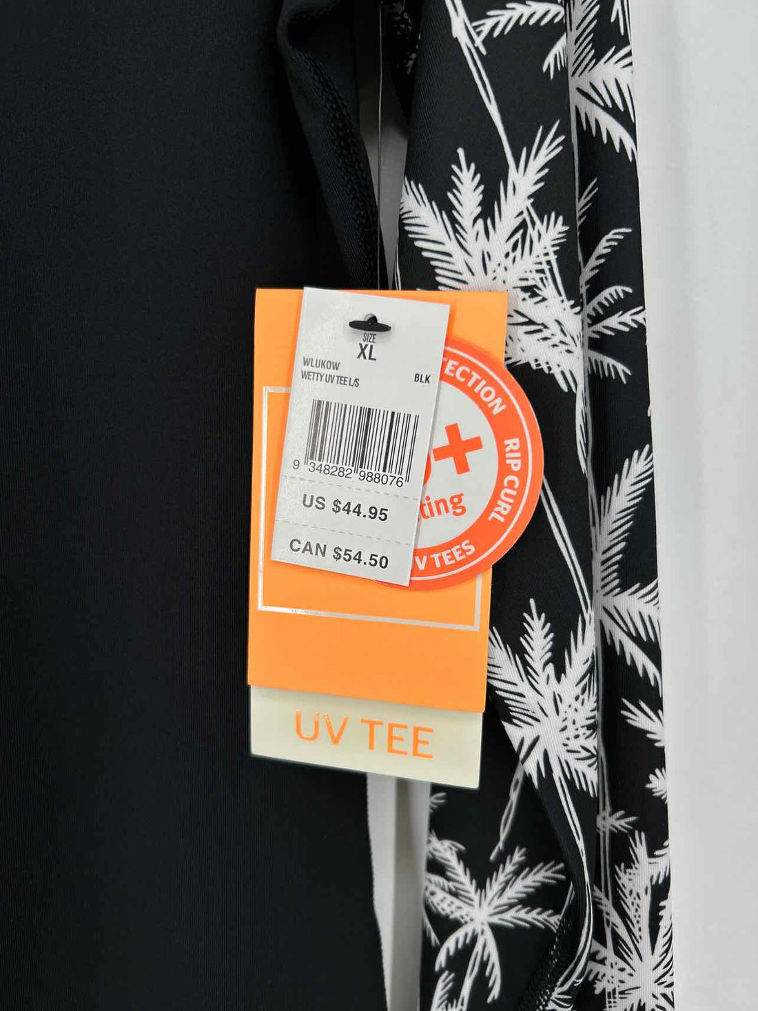 Rip Curl Size XL Black & White NWT Active Tops