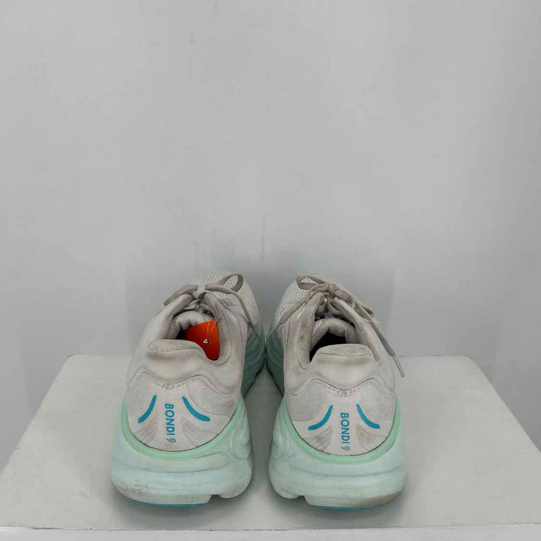 Hoka Women Size 11 White & Light Blue As Is Sneakers