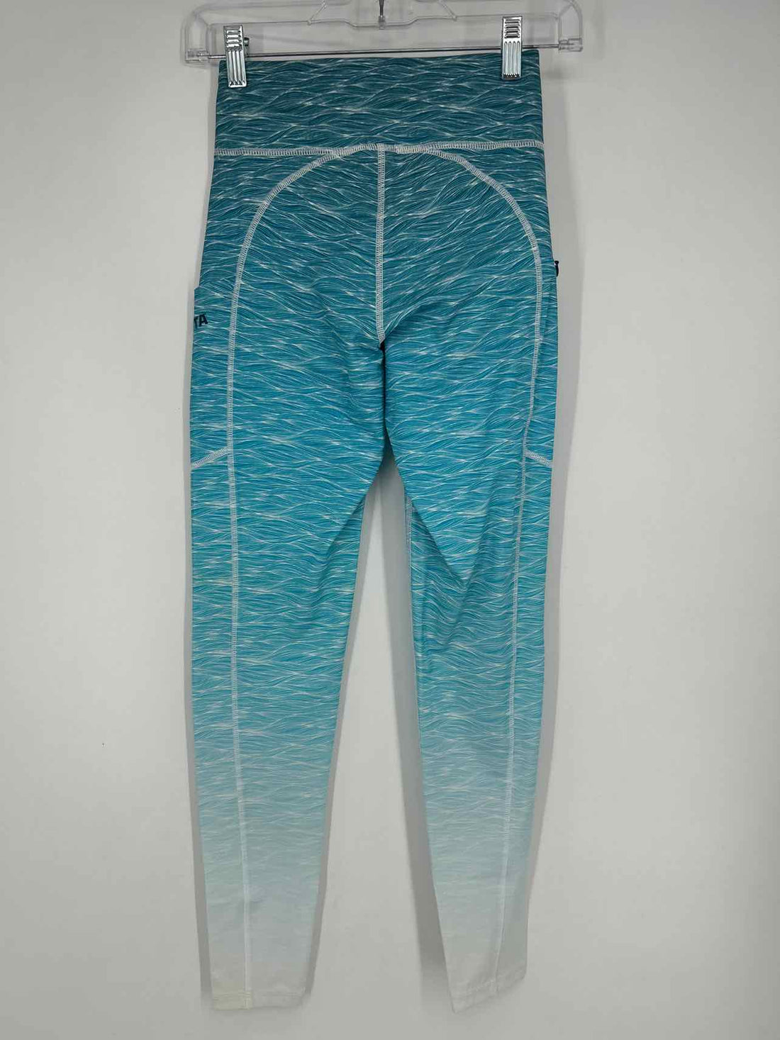 Costa Size S Blue & White Active Leggings
