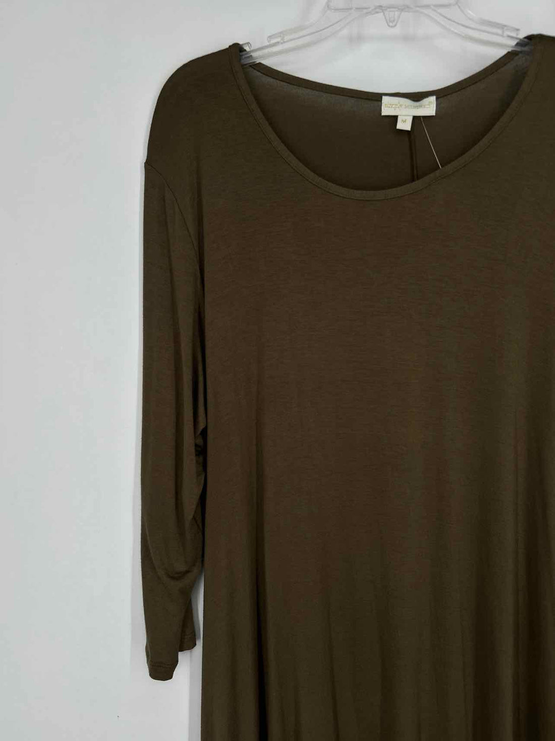 Simply Southern Size M Olive Long Sleeve Dress