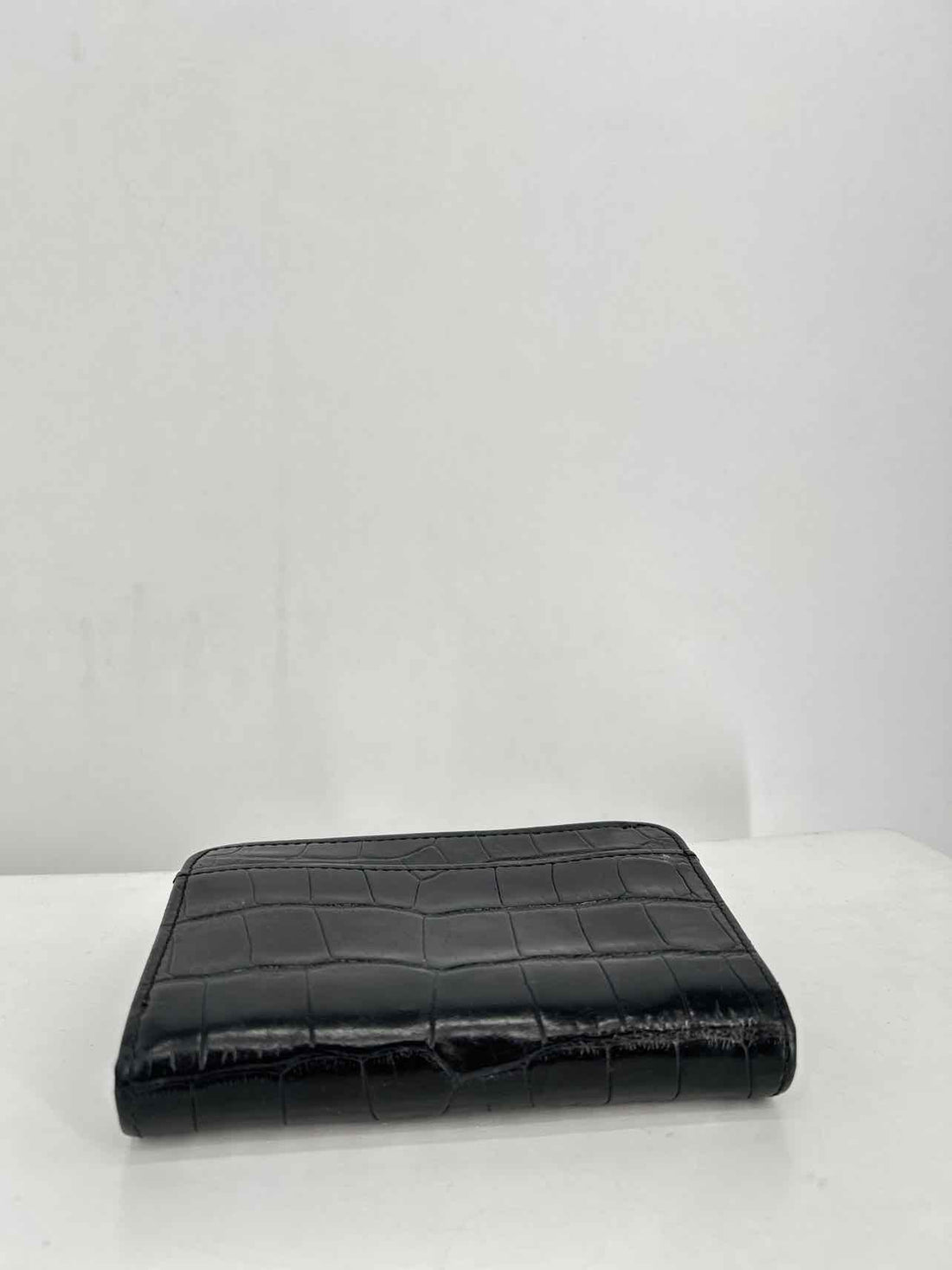 Brighton Black Croc Embossed Pre Owned Wallet
