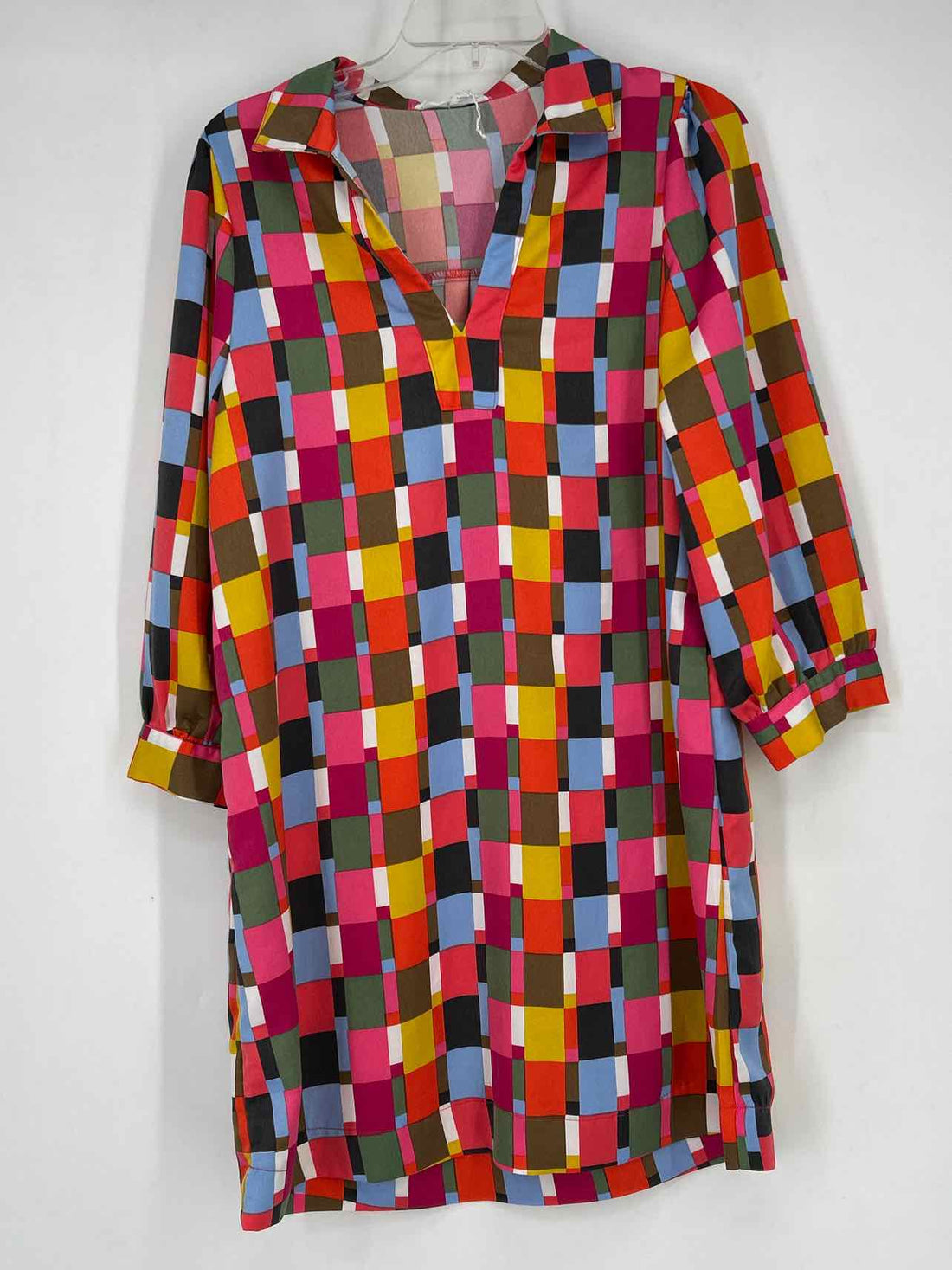 Michelle Mcdowell Size S Pink Print Long Sleeve Dress