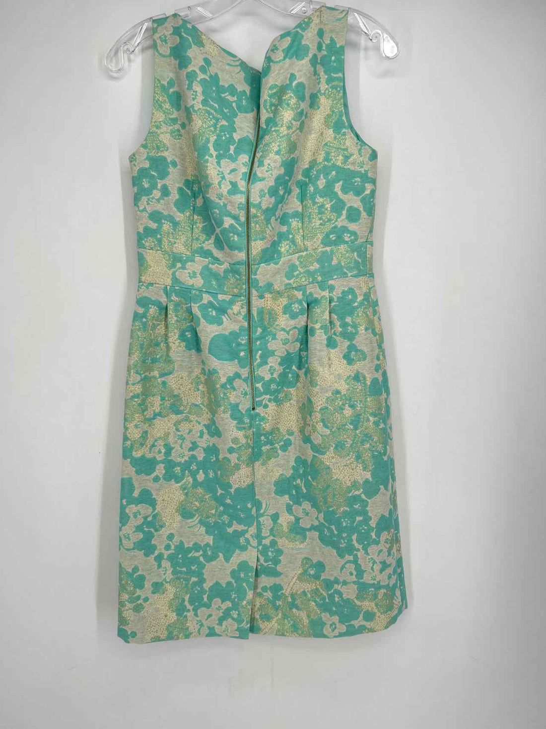 Tahari Size 6 Aqua Shimmer Dress
