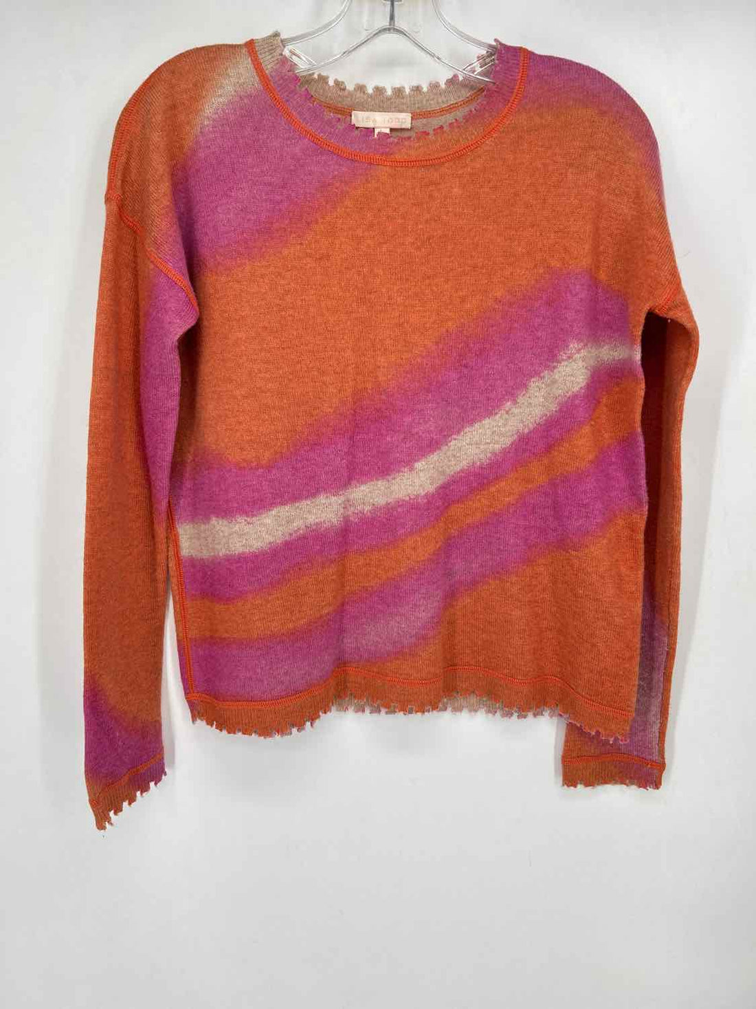 Lisa Todd Size XS Orange & Pink Wool & Cashmere Blend Sweater