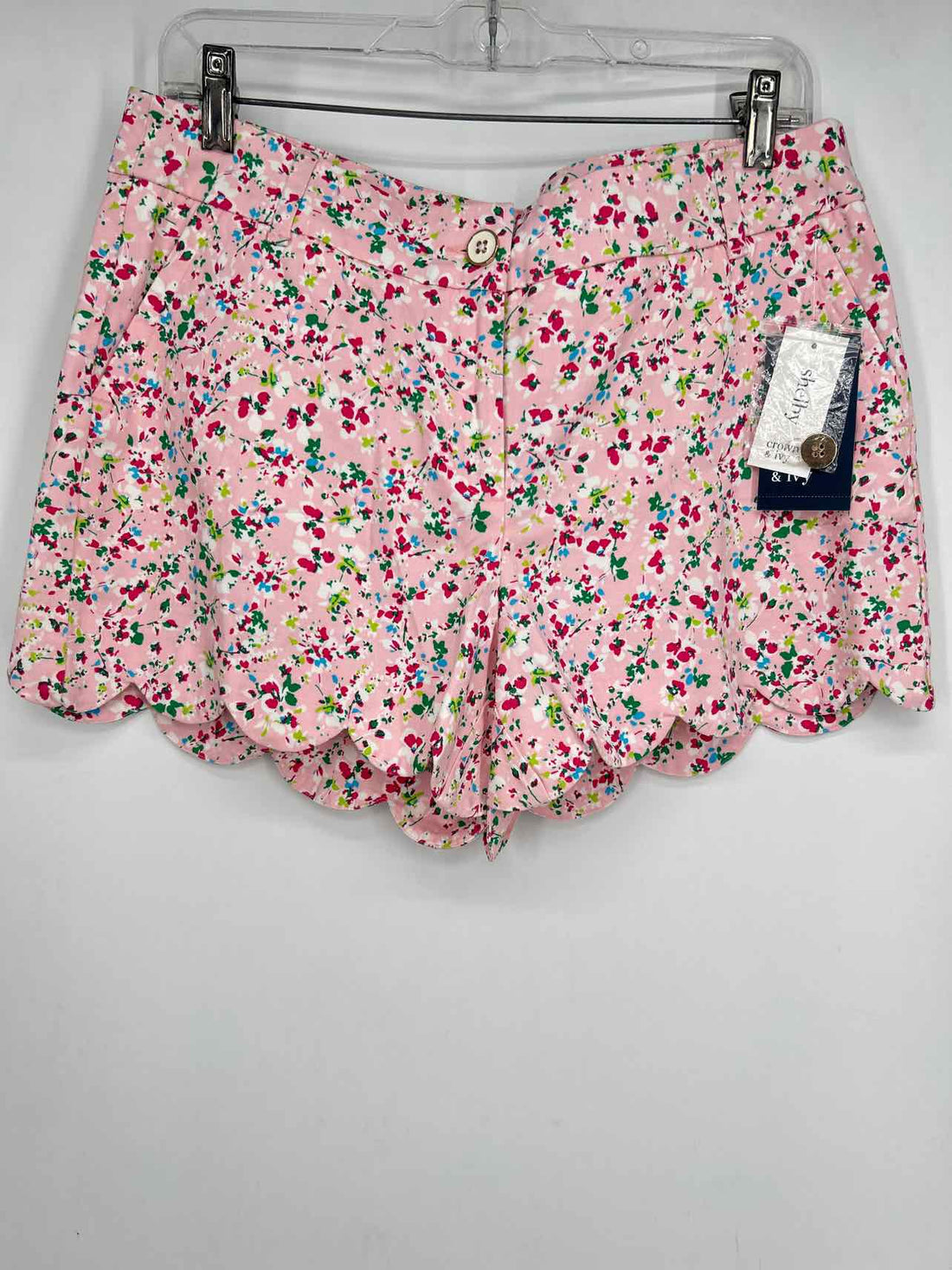 Crown & Ivy Size 10 Light Pink Print NWT Shorts