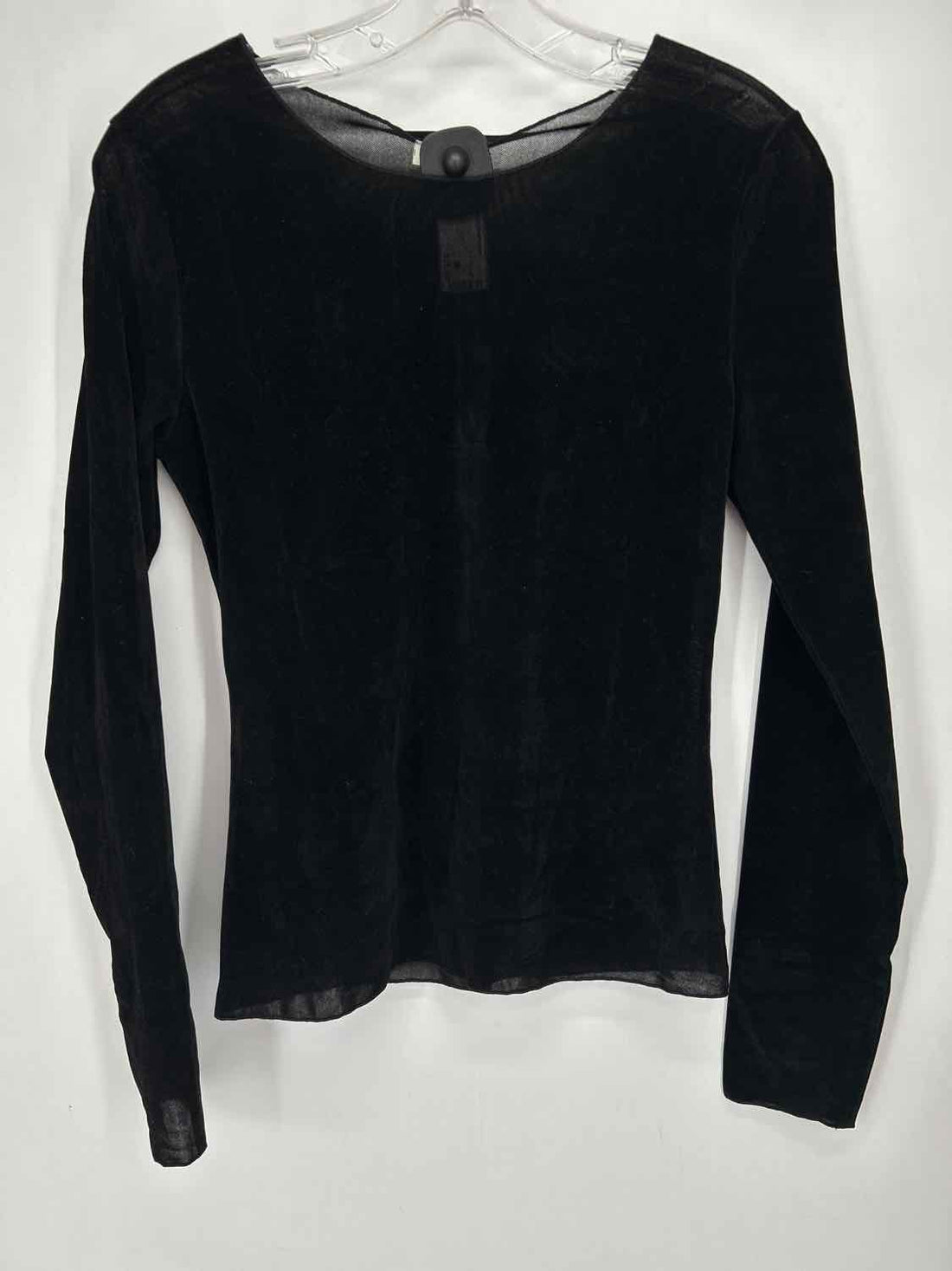 Intimately FP Size S Black Velour Long Sleeve