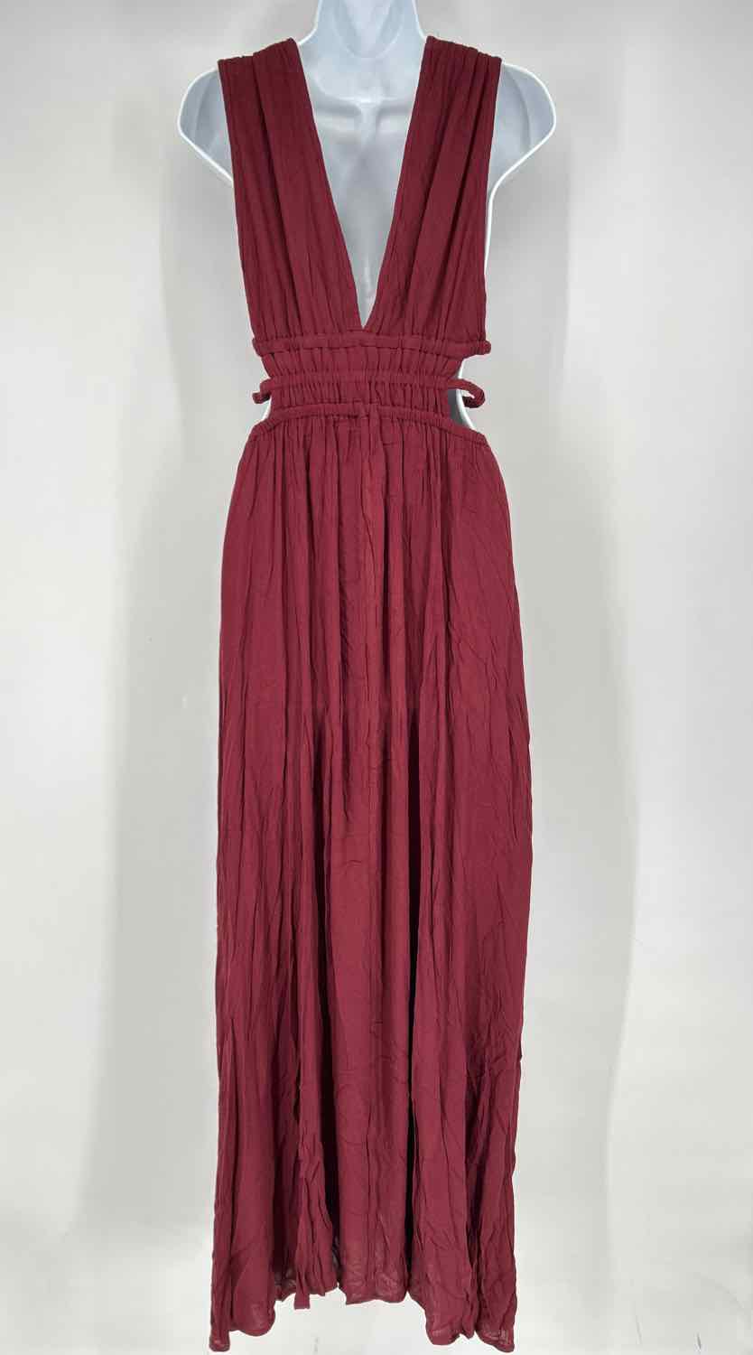 Lovely Day Size M Dark Maroon Sleeveless Maxi