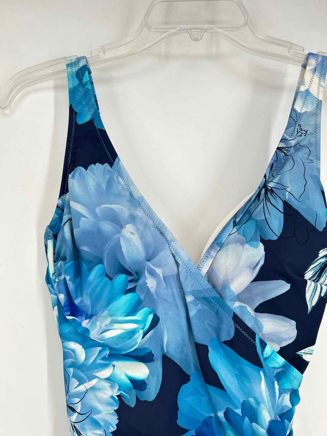 Gottex Size 10 Navy Floral NWT Swimsuit 1 Piece