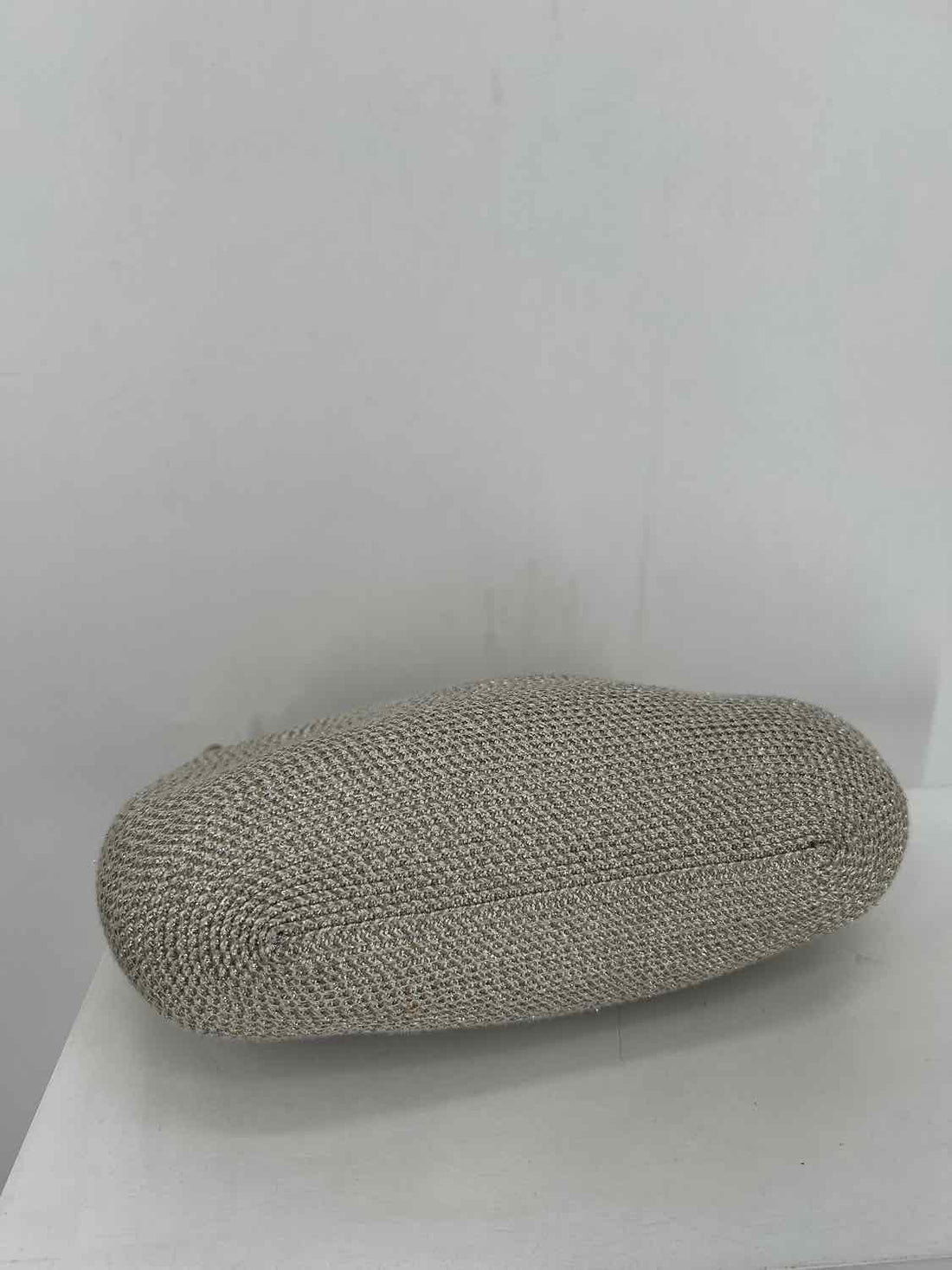 Eric Javits Silver Vintage Shoulder Bag Woven Straw