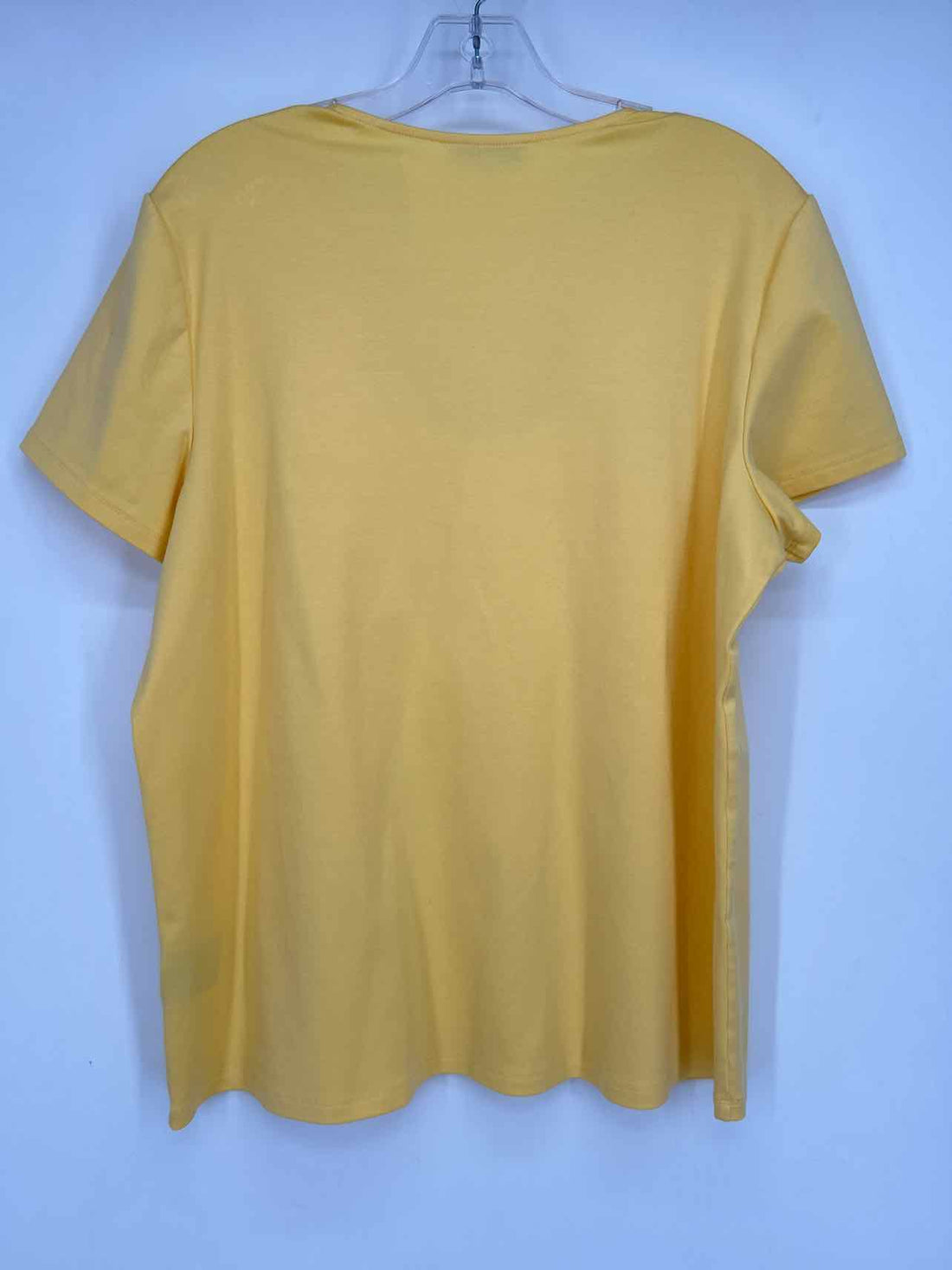 Lafayette 148 Size XL Yellow Short Sleeve