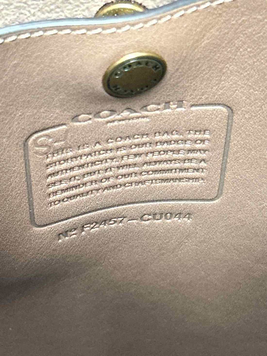 Coach Darkstone Leather Shoulder