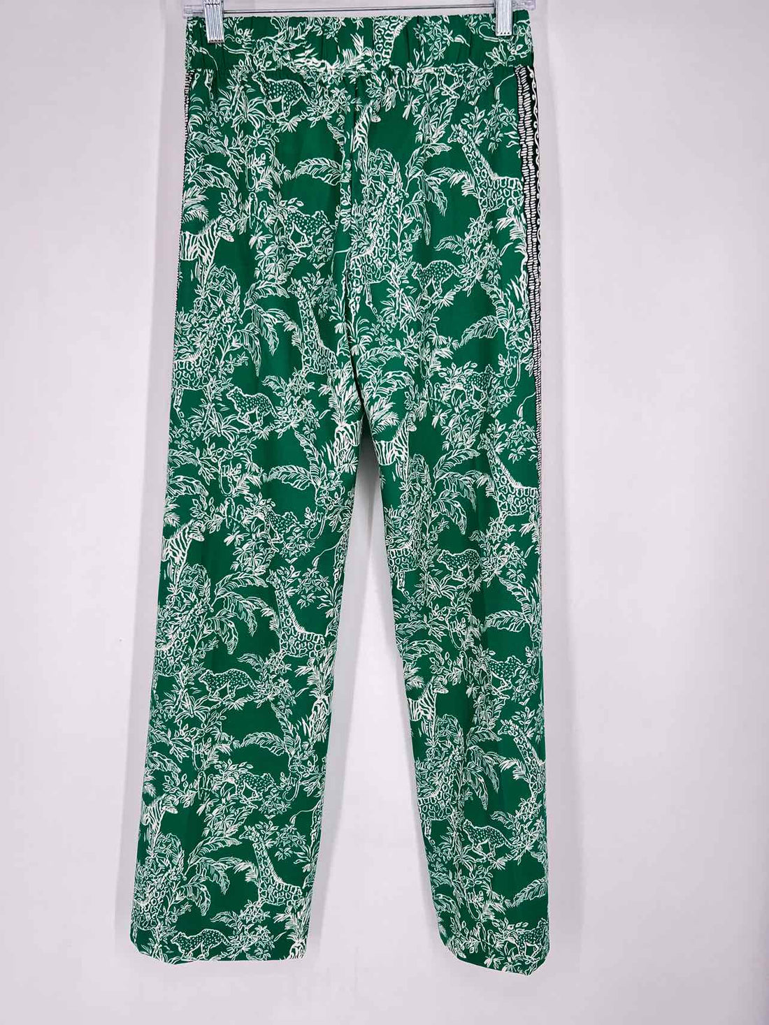Lilly Pulitzer XS Green & White Print Lilly Pulitzer Pants