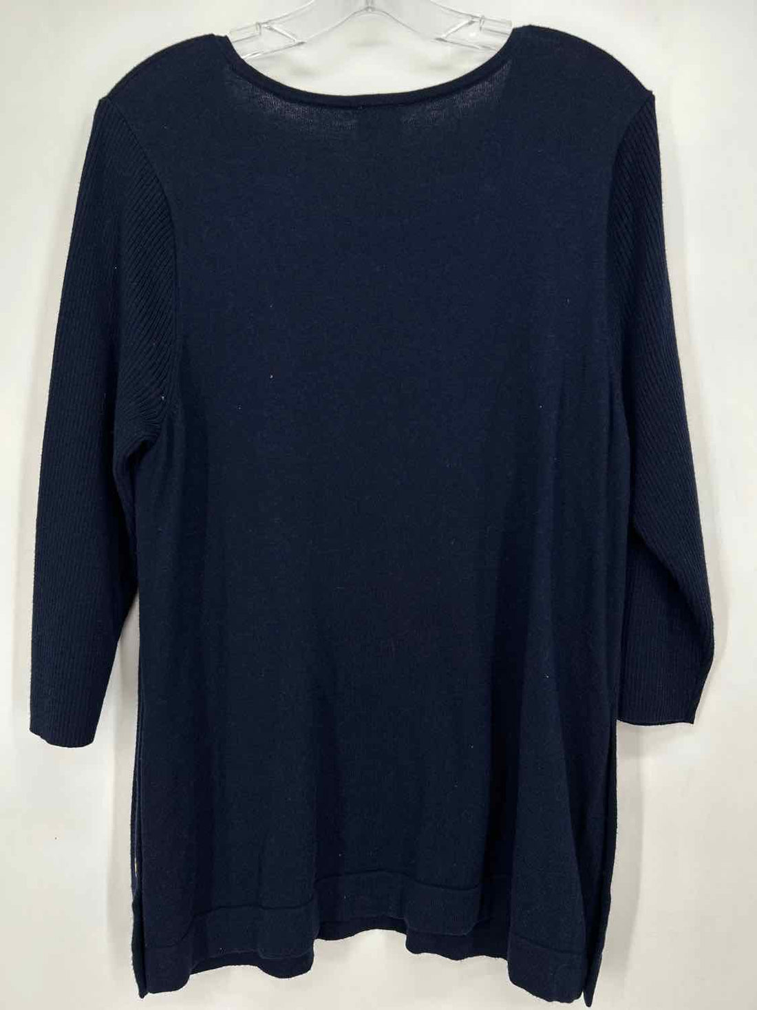 Chicos Size 2(12) Navy Sweater