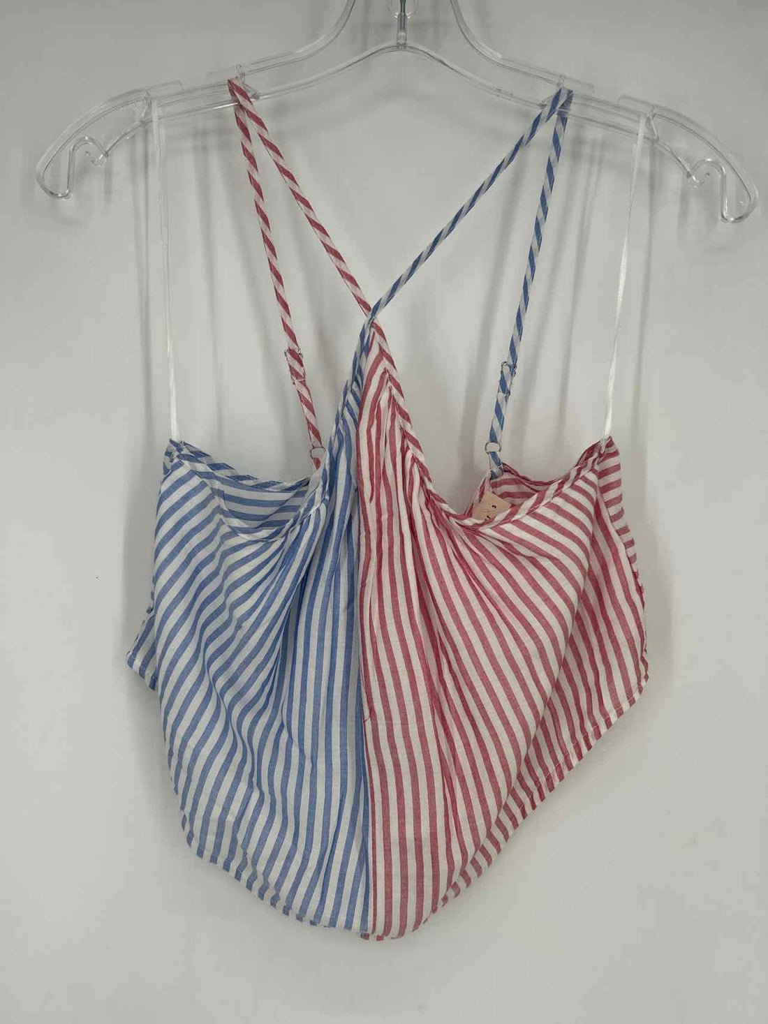 By Together Size S Red White Blue Striped NWT Halter Top