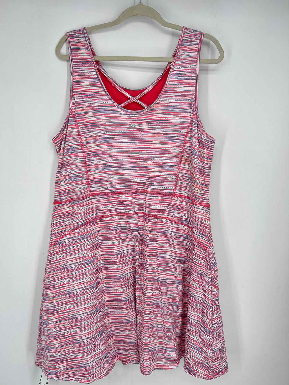 Zelos Size XXL Pink & Navy Print Dress