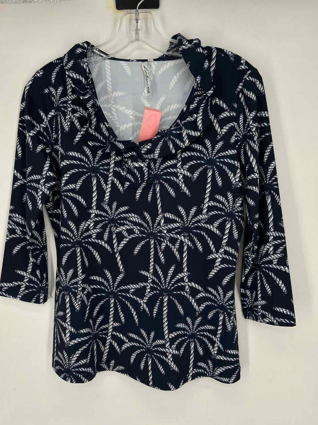 Lulu B Size XS Navy & White Long Sleeve