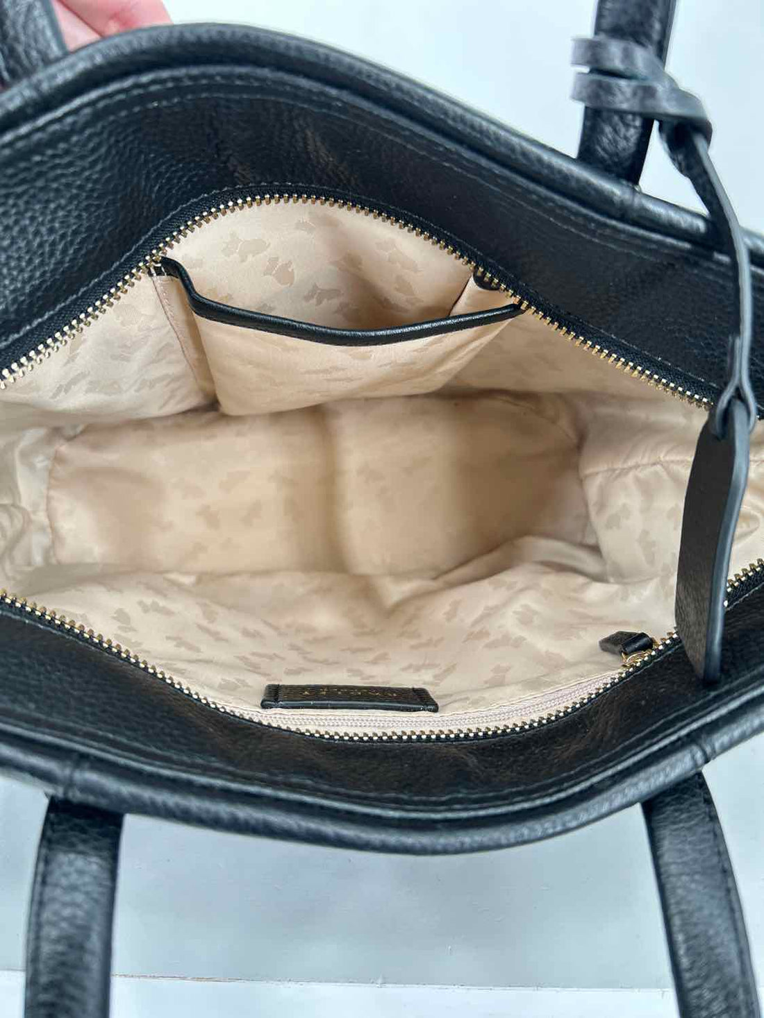 Radley London Black Pebbled Leather Satchel