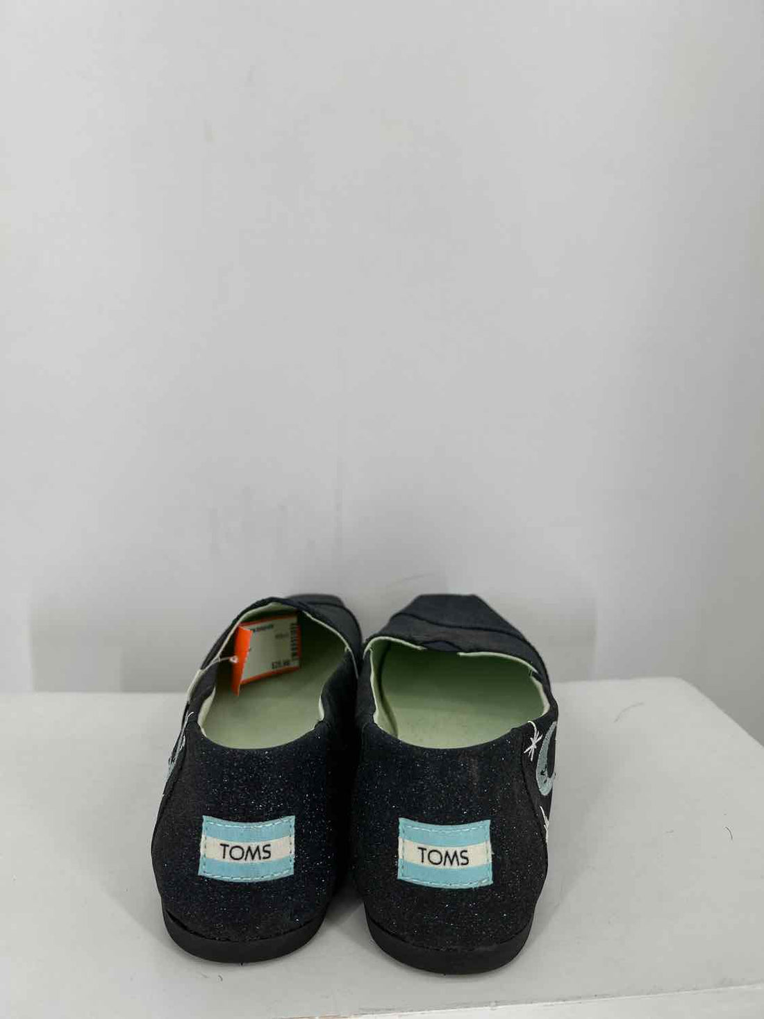 Toms Women Size 9.5 Navy Glitter Flats