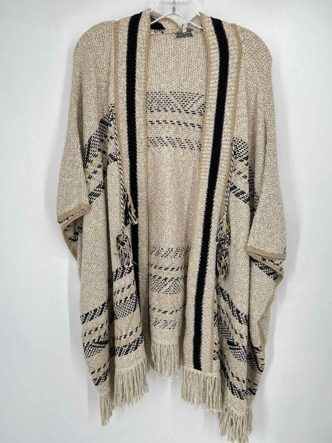 Lucky Brand Size XS/S Beige & Black Cardigan