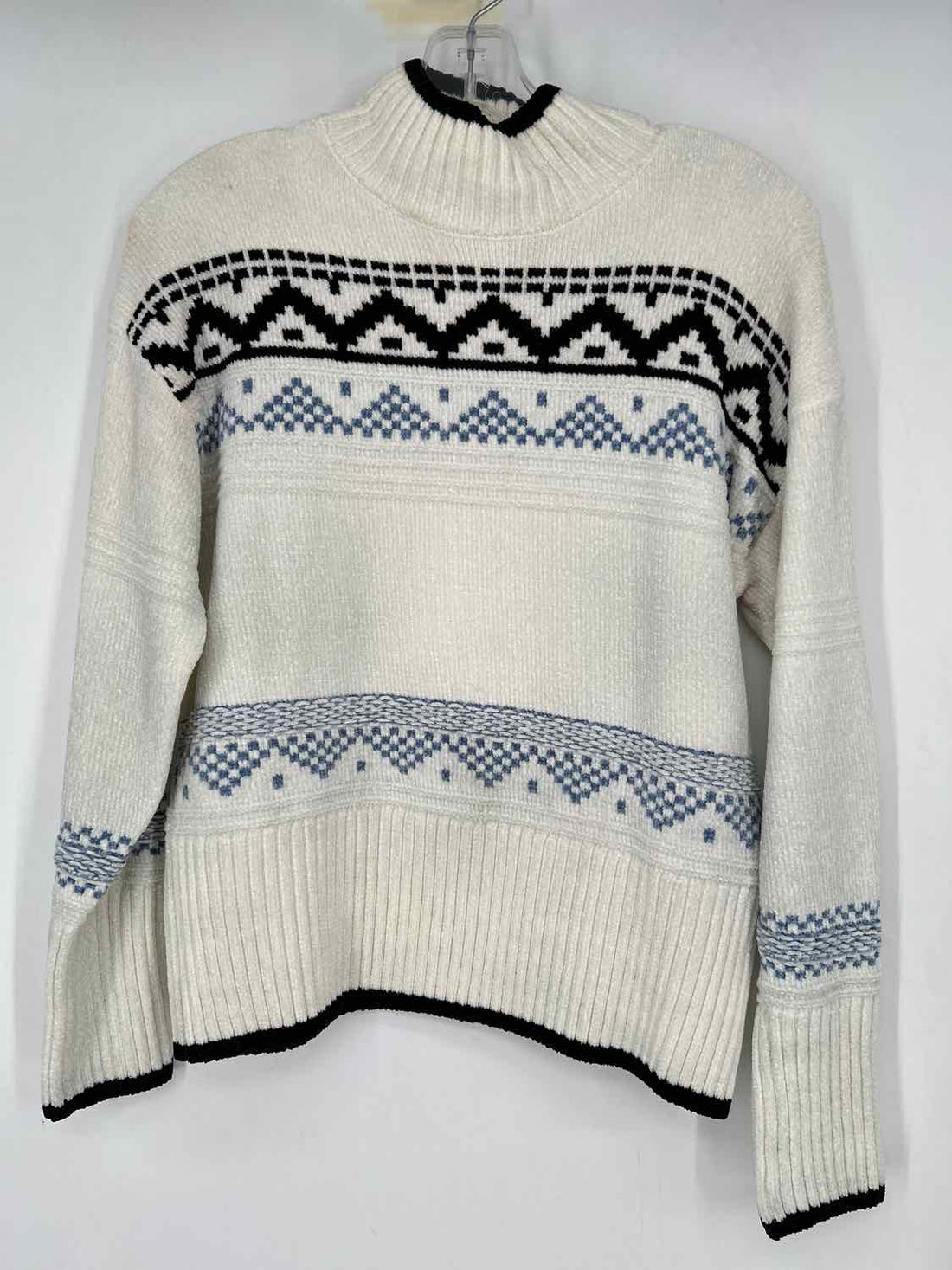 Christian Siriano Size XS White Print Sweater
