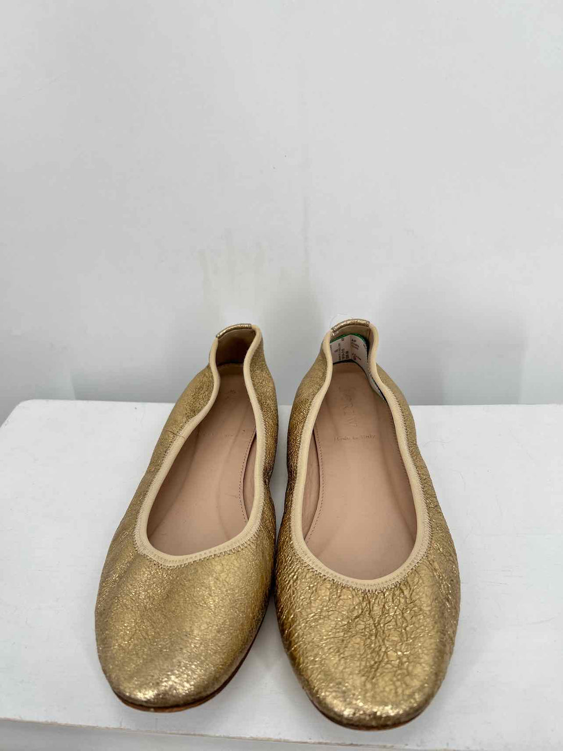 J Crew Women Size 9 Gold Flats