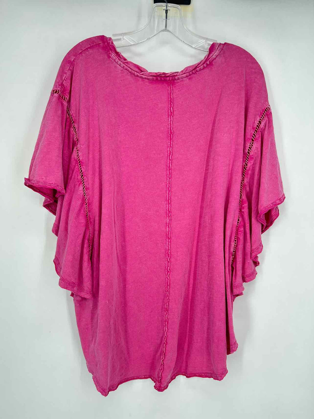 Pilcro Size XL Dark Pink Short Sleeve