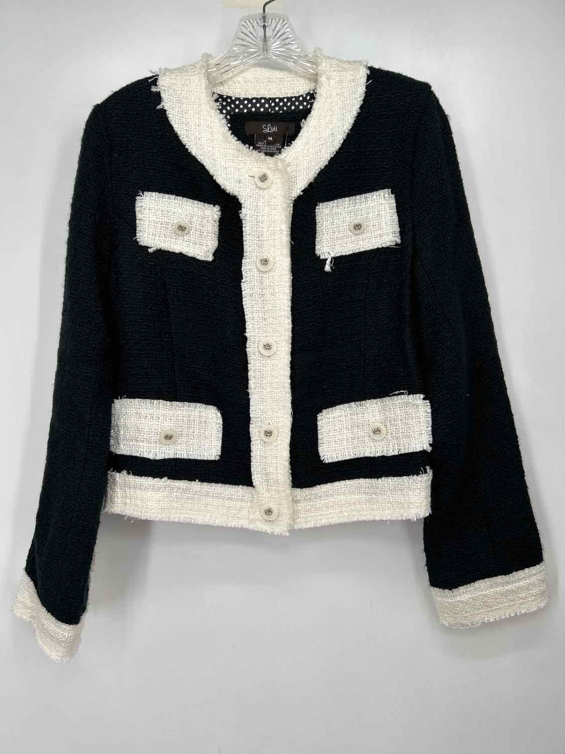 Luii Size M Black & White Blazer